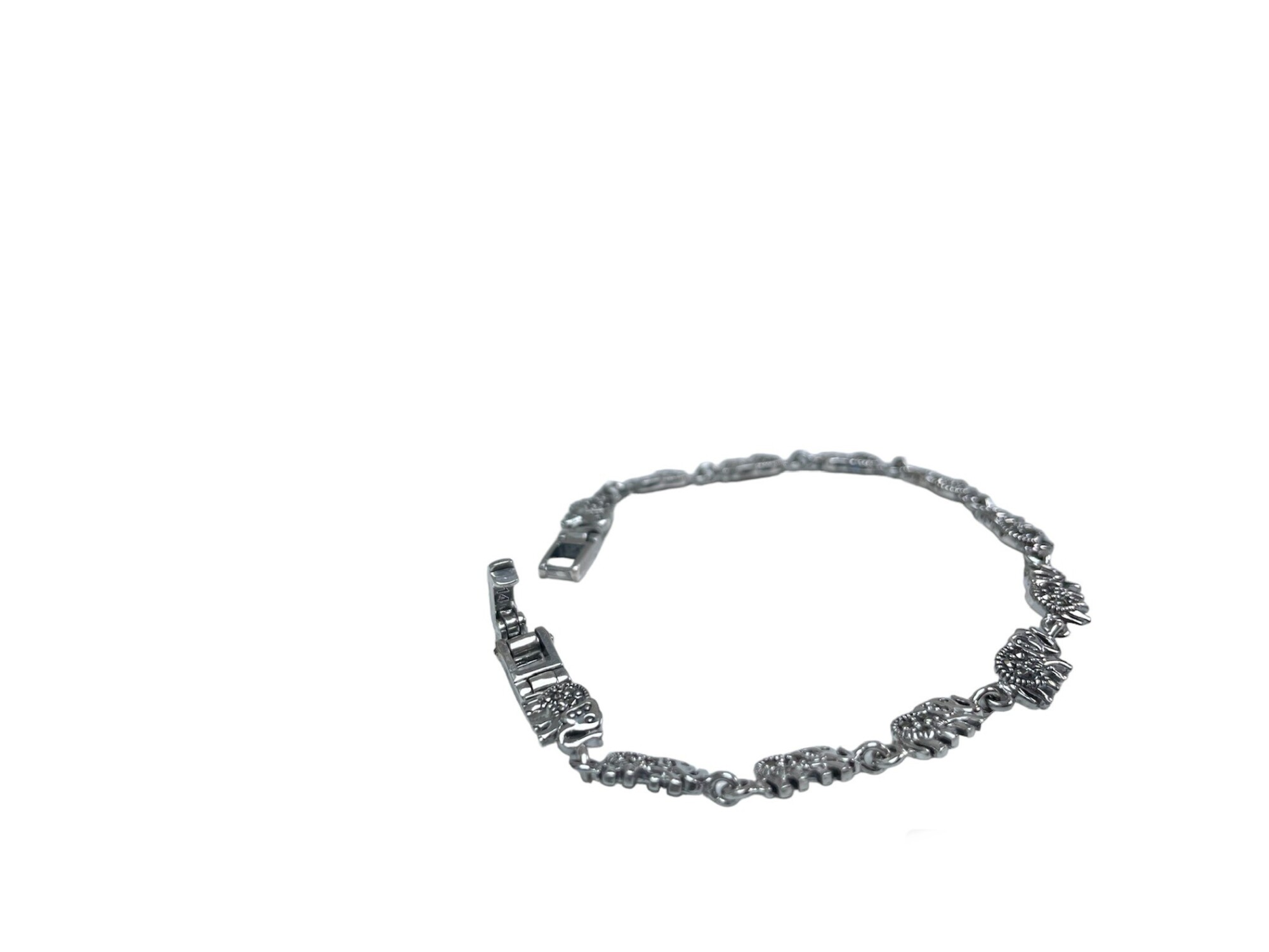 Bracelet éléphant en argent