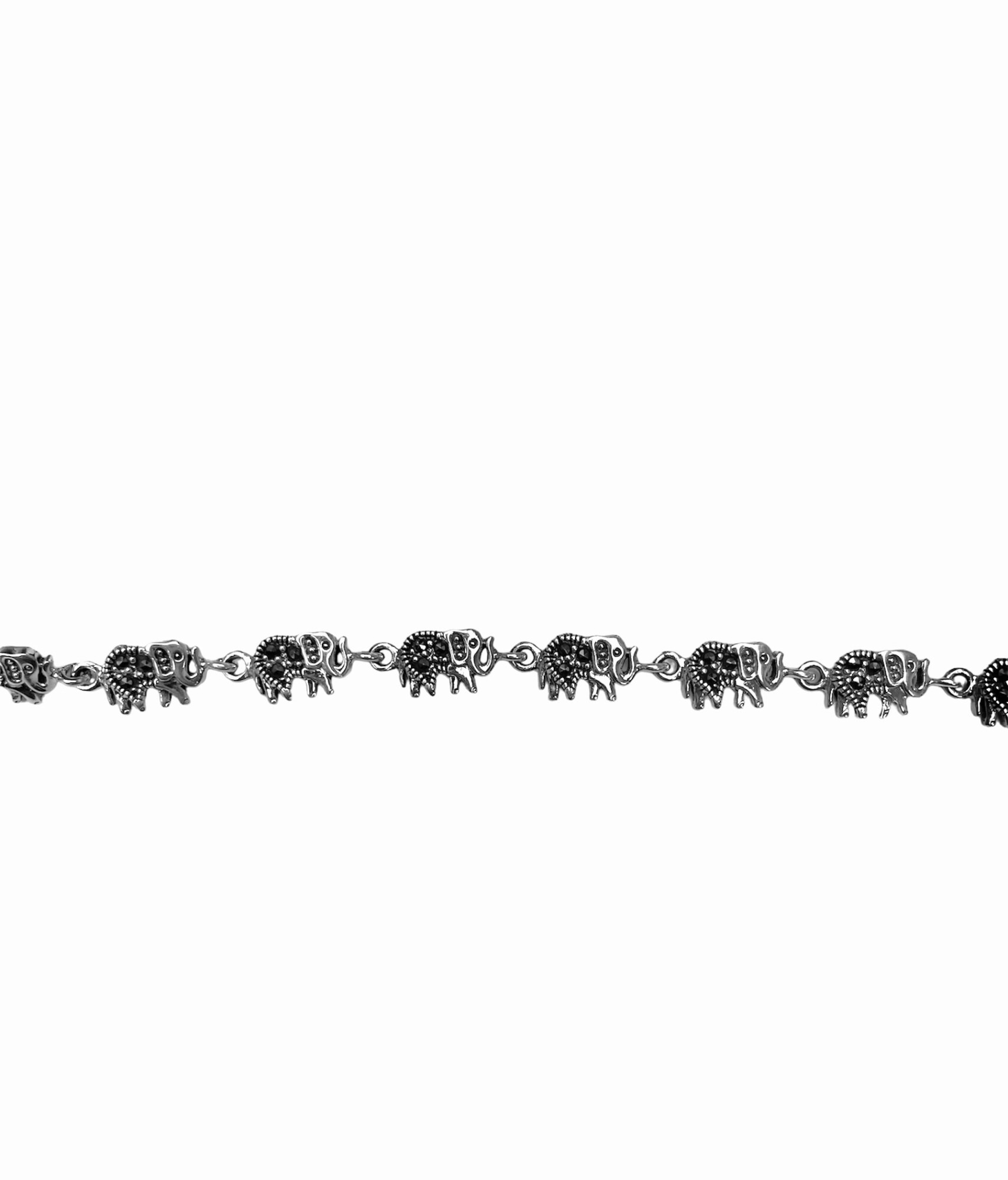 Bracelet éléphant en argent