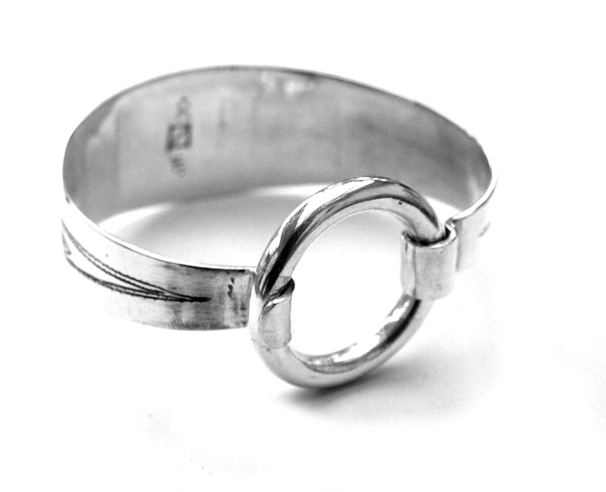 Bracelet large ethnique en argent