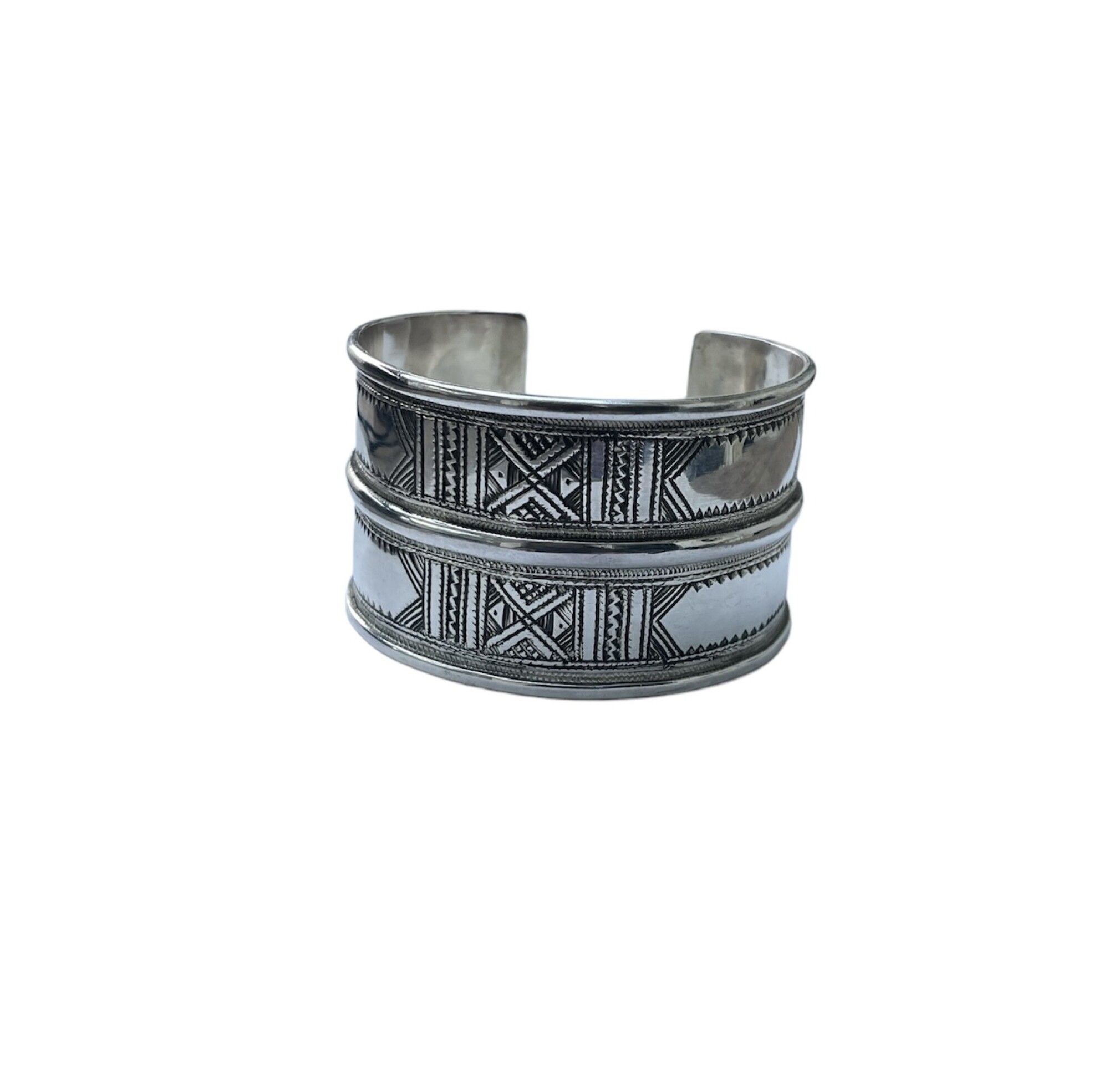 Bracelet manchette traditionelle touareg fait main