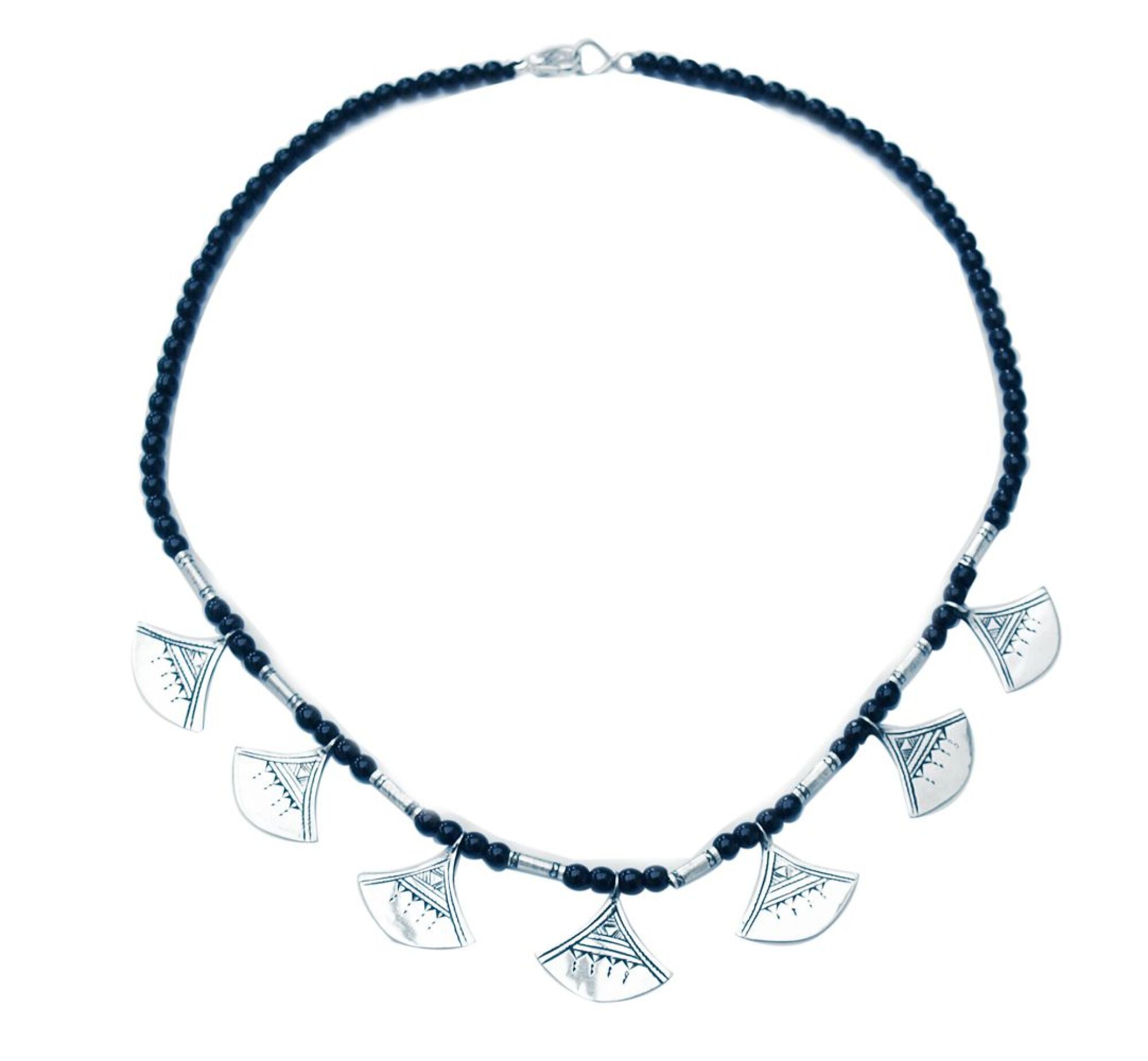Collier ethnique Touareg en argent fait main