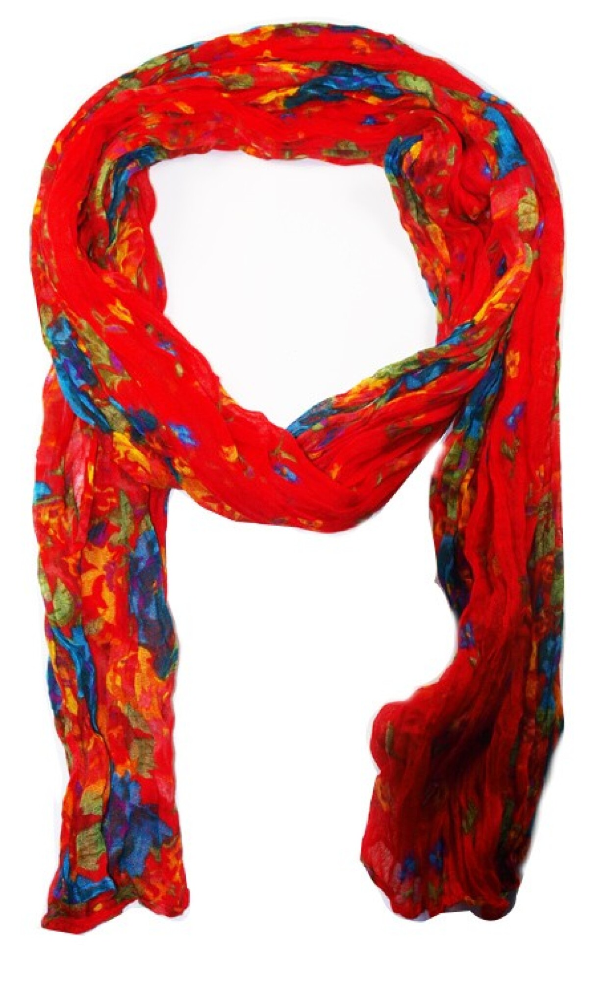 Foulard en coton, rouge