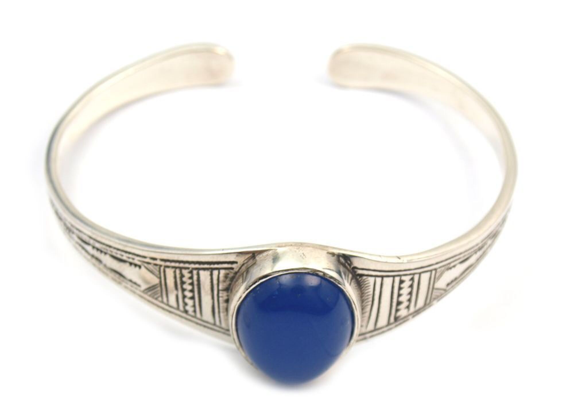 Gros Bracelet rigide touareg en argent