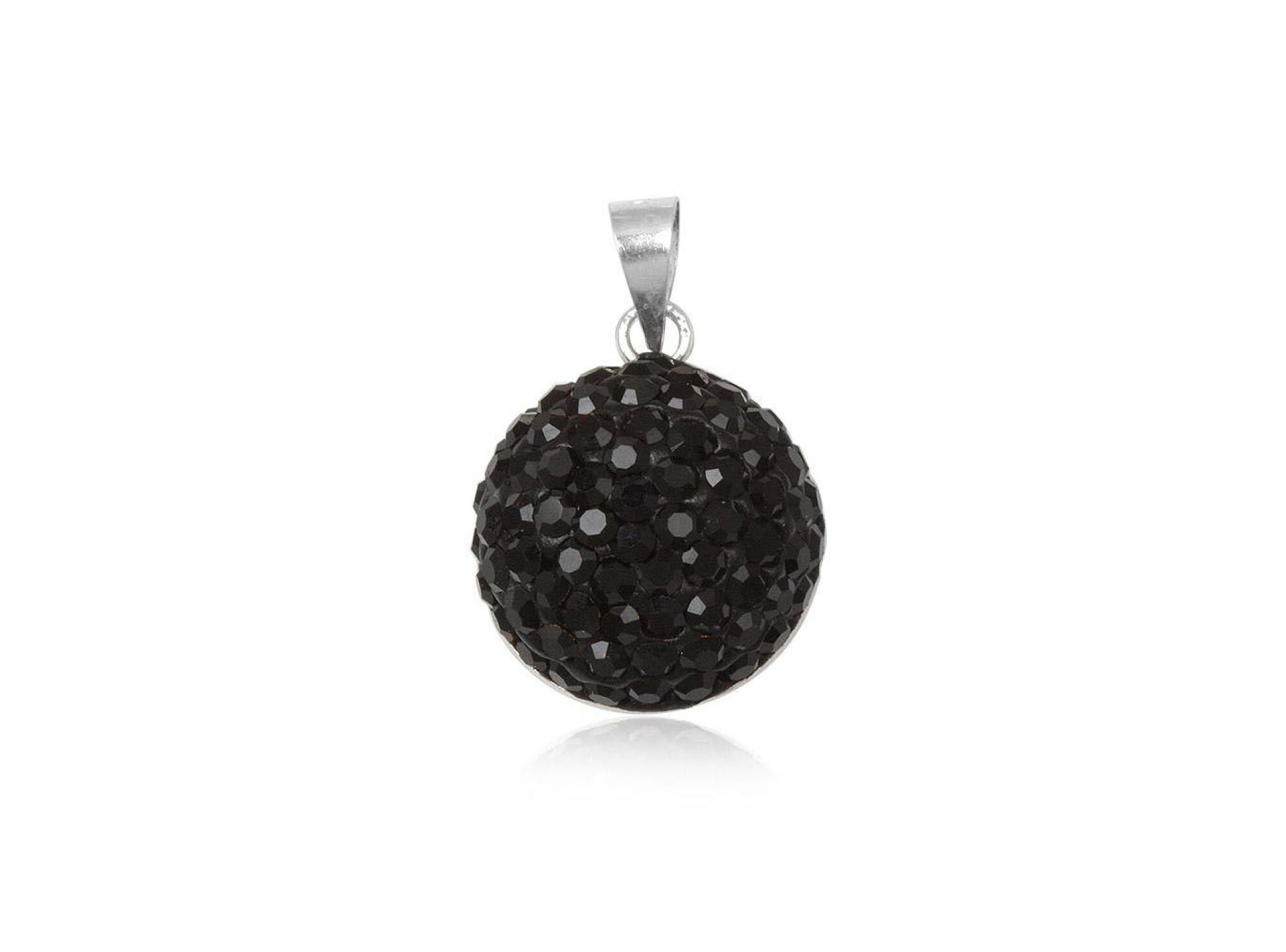 Pendentif shamballa noir