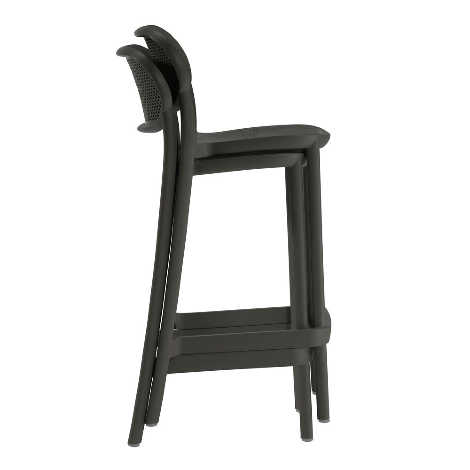 Lot de 4 tabourets Nuta hauteur snack (pour îlots de cuisine)