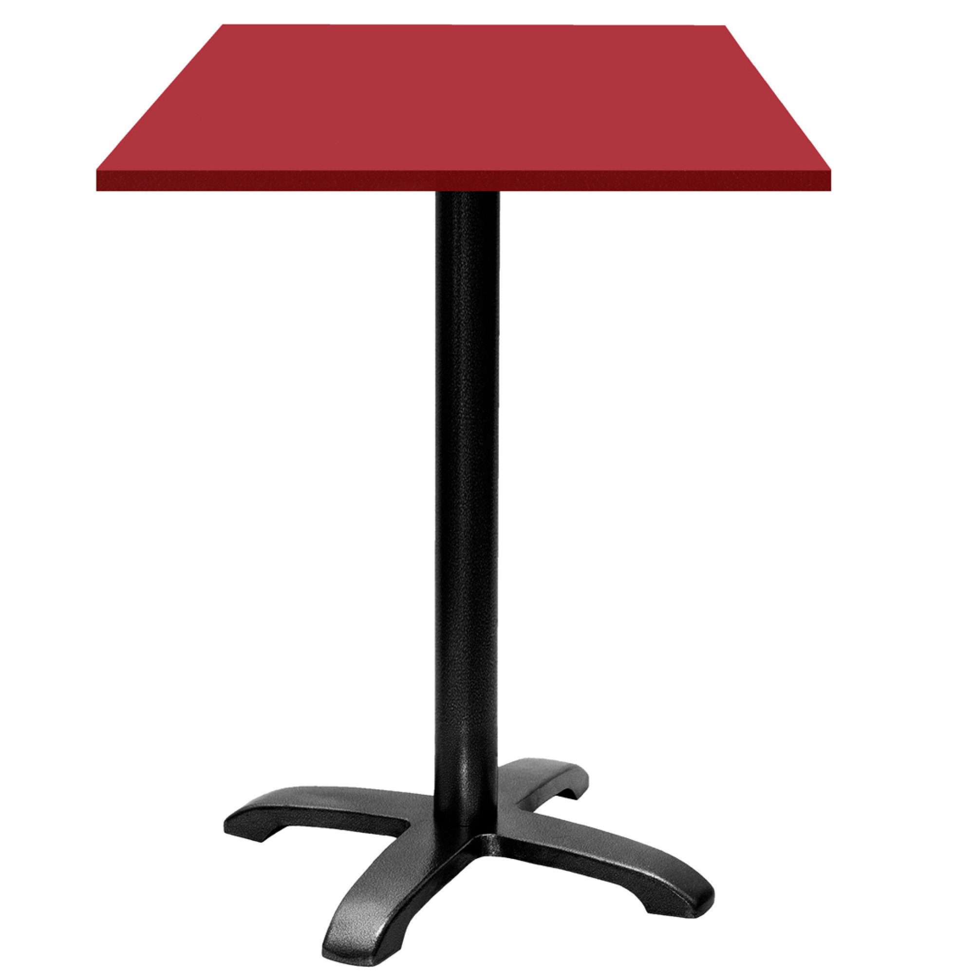 Mange-debout 60x60cm - modèle Bazila rouge