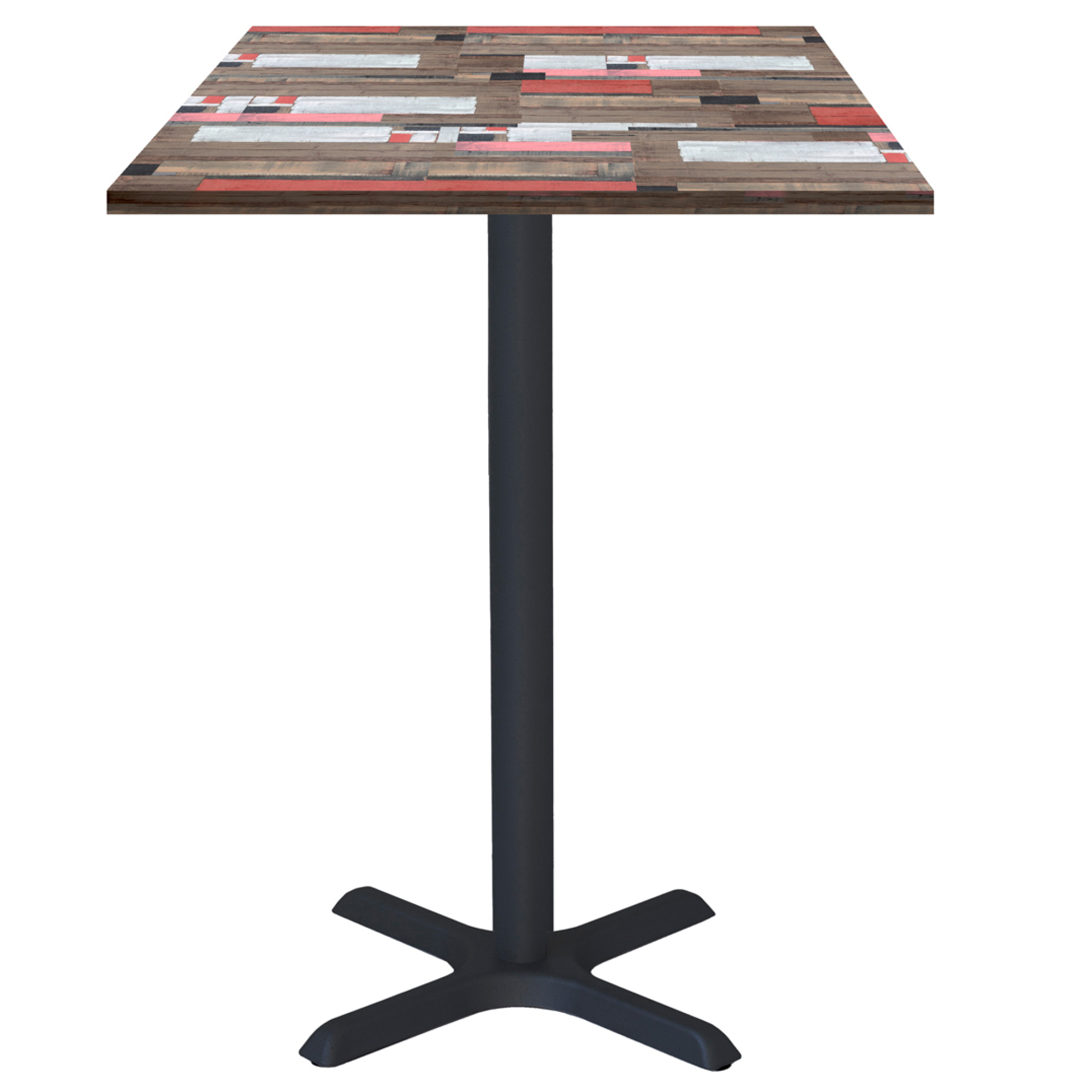 Mange-debout 60x60cm - modèle Dina bois redden wood