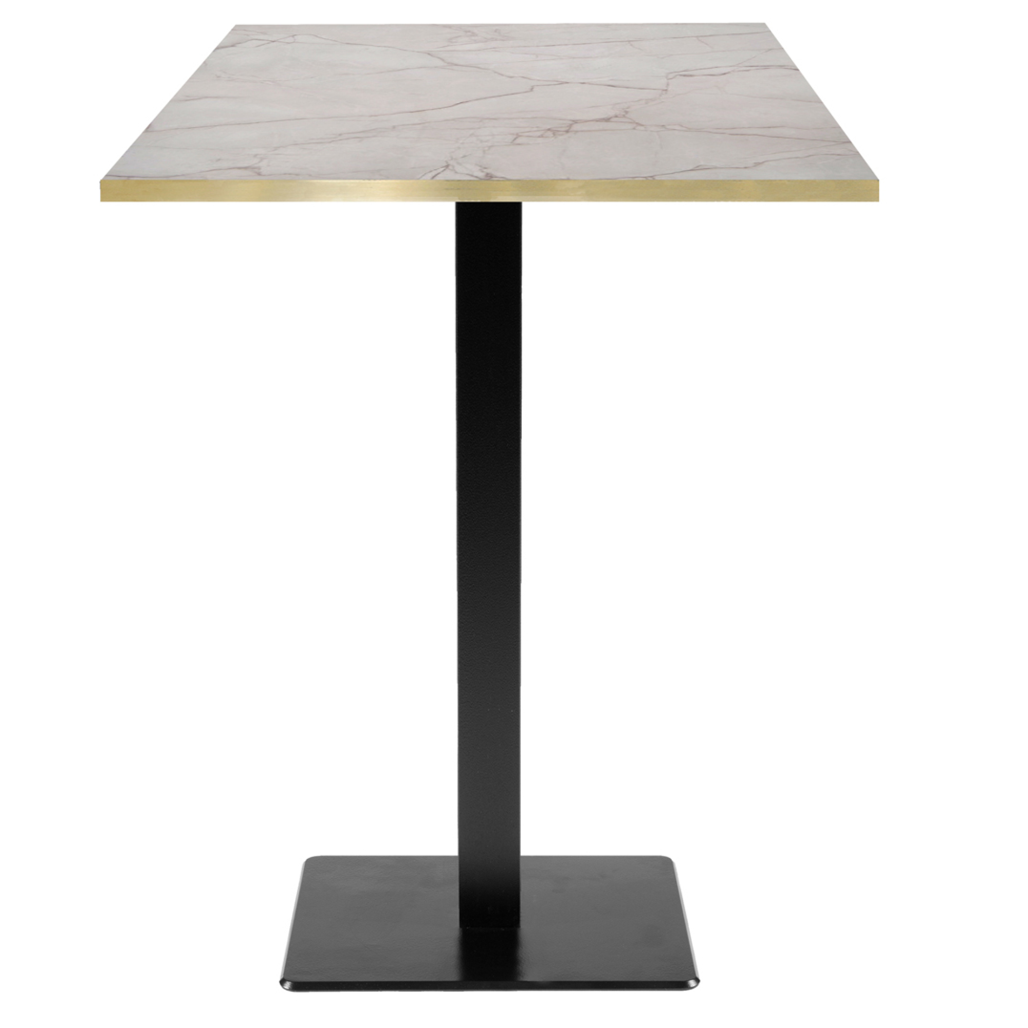 Mange-debout 60x60cm - modèle Milan marbre yule chants laiton