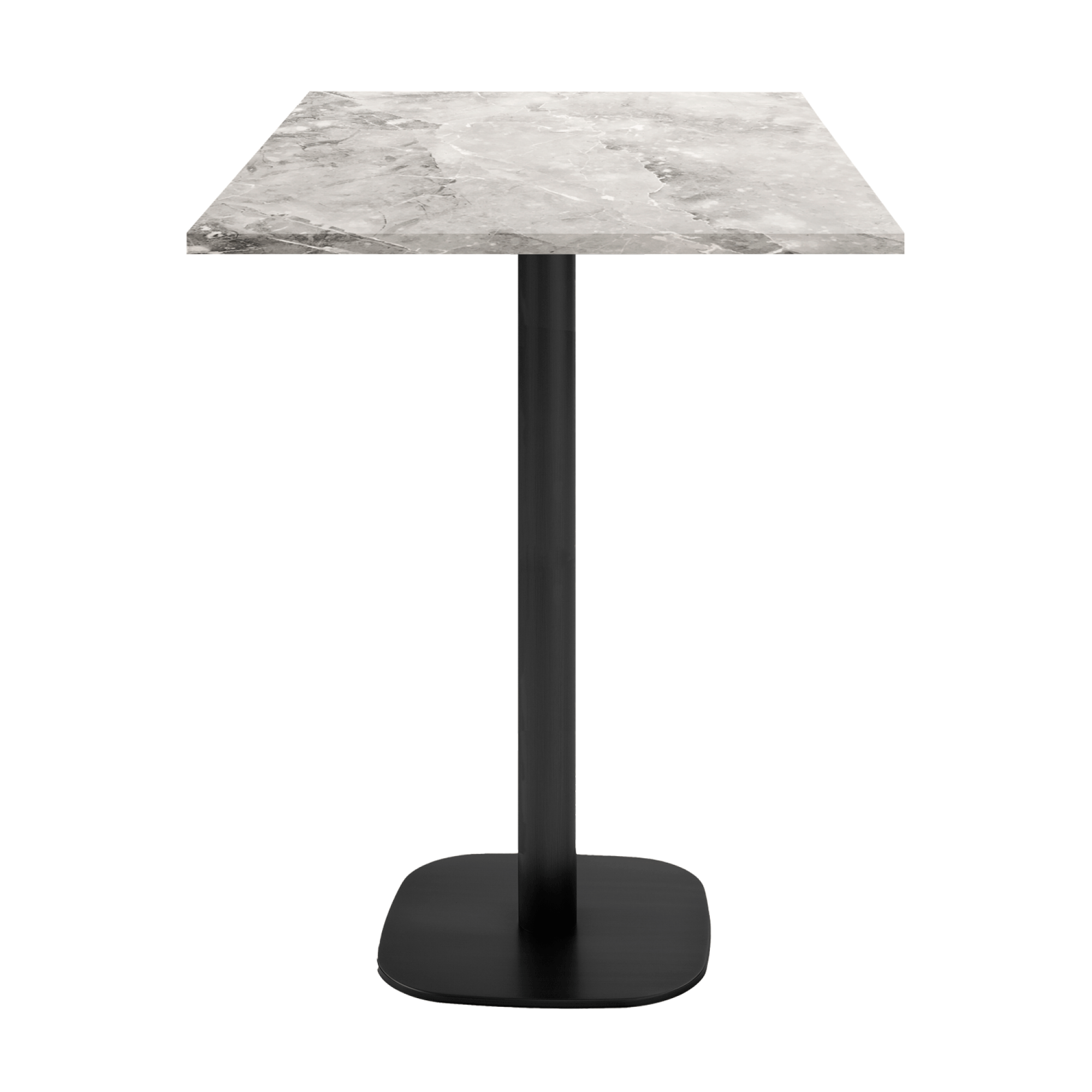 Mange-debout 60x60cm - modèle Round marbre de trevisse