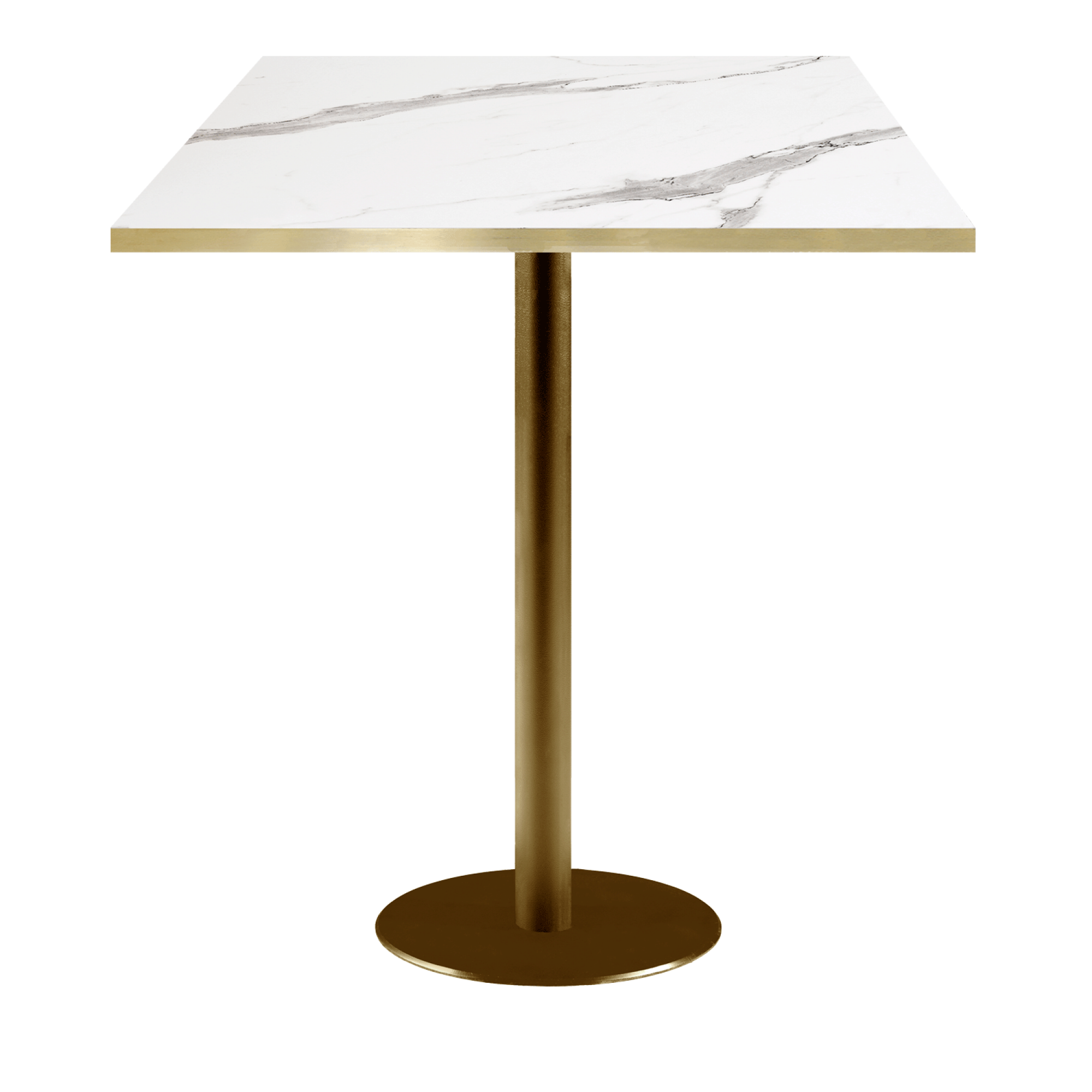 Mange-debout 60x60cm Rome bistrot marbre blanc