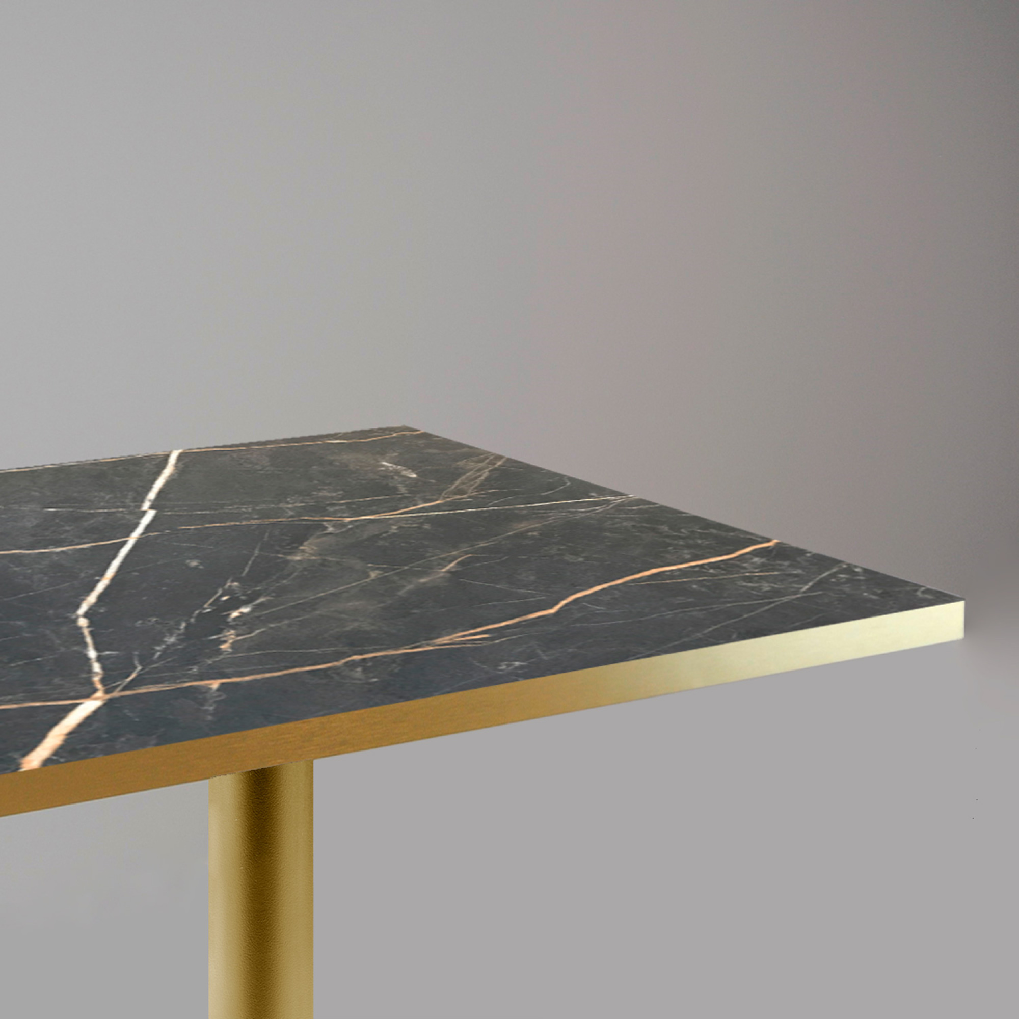 Mange-debout 60x60cm Rome bistrot marbre feu