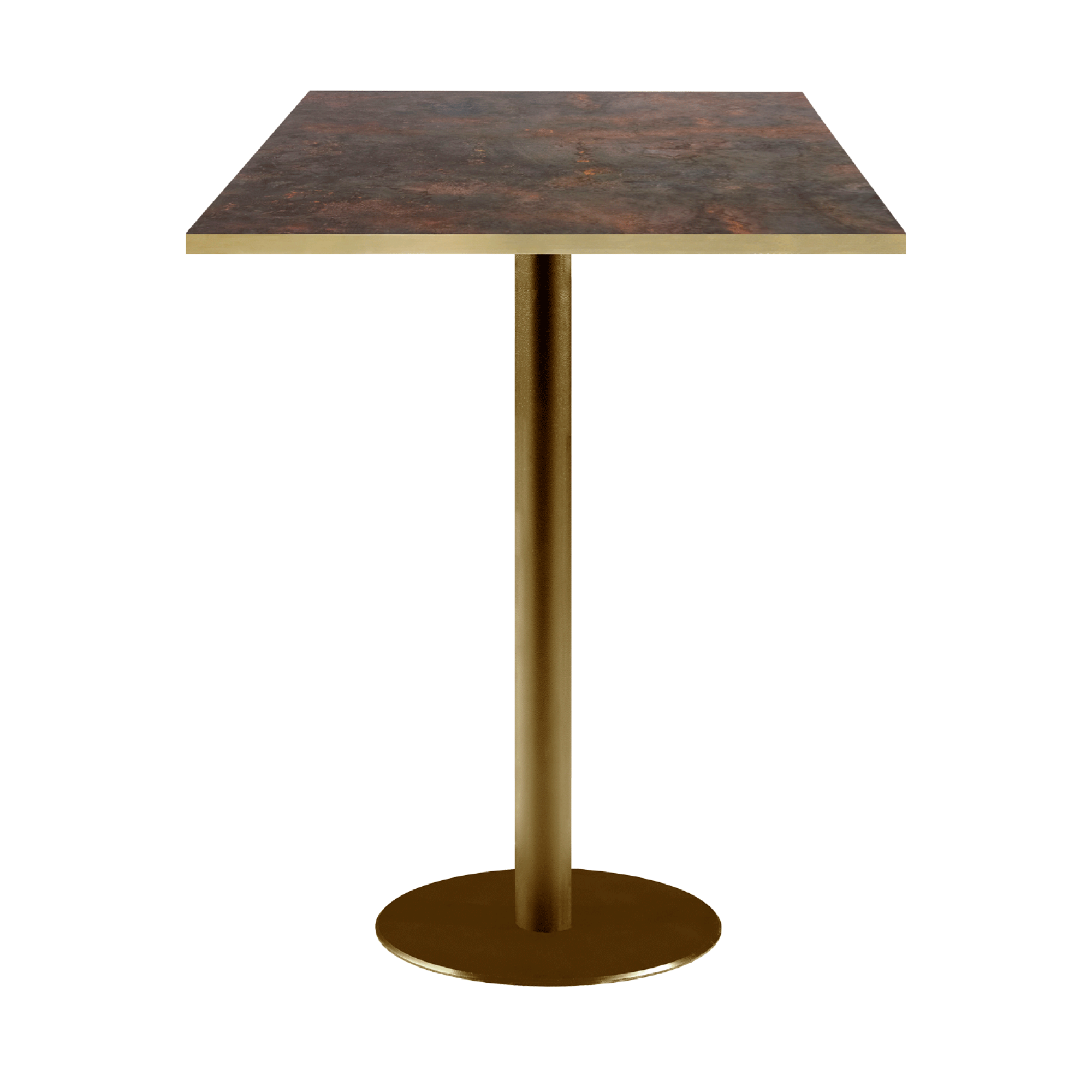 Mange-debout 60x60cm Rome bistrot rouille