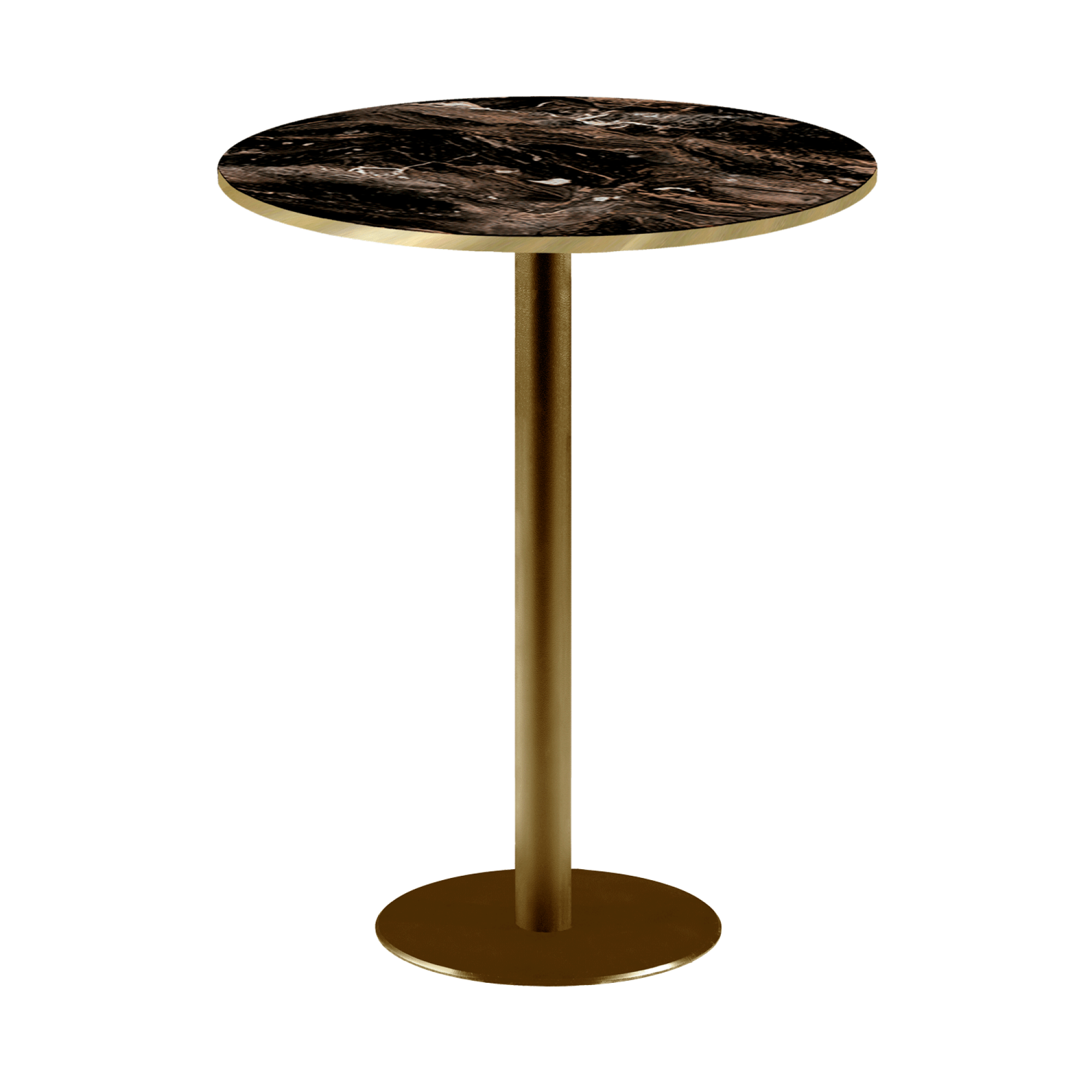 Mange-debout Ø60cm Rome bistrot marbre veiné glossy