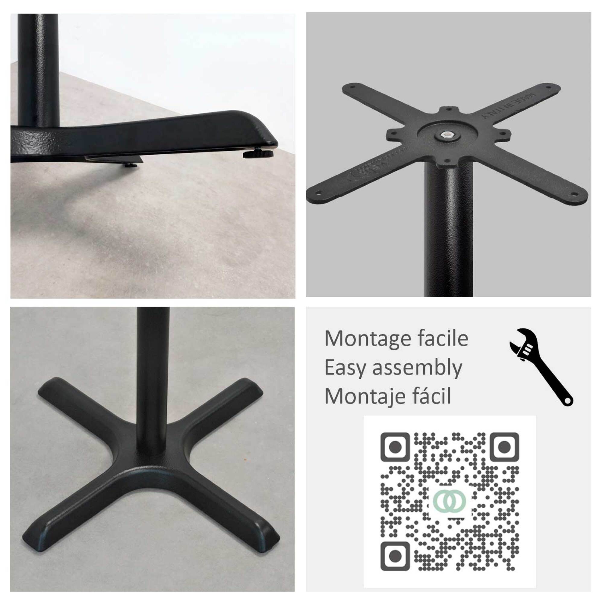 Piétement modèle Dina noir