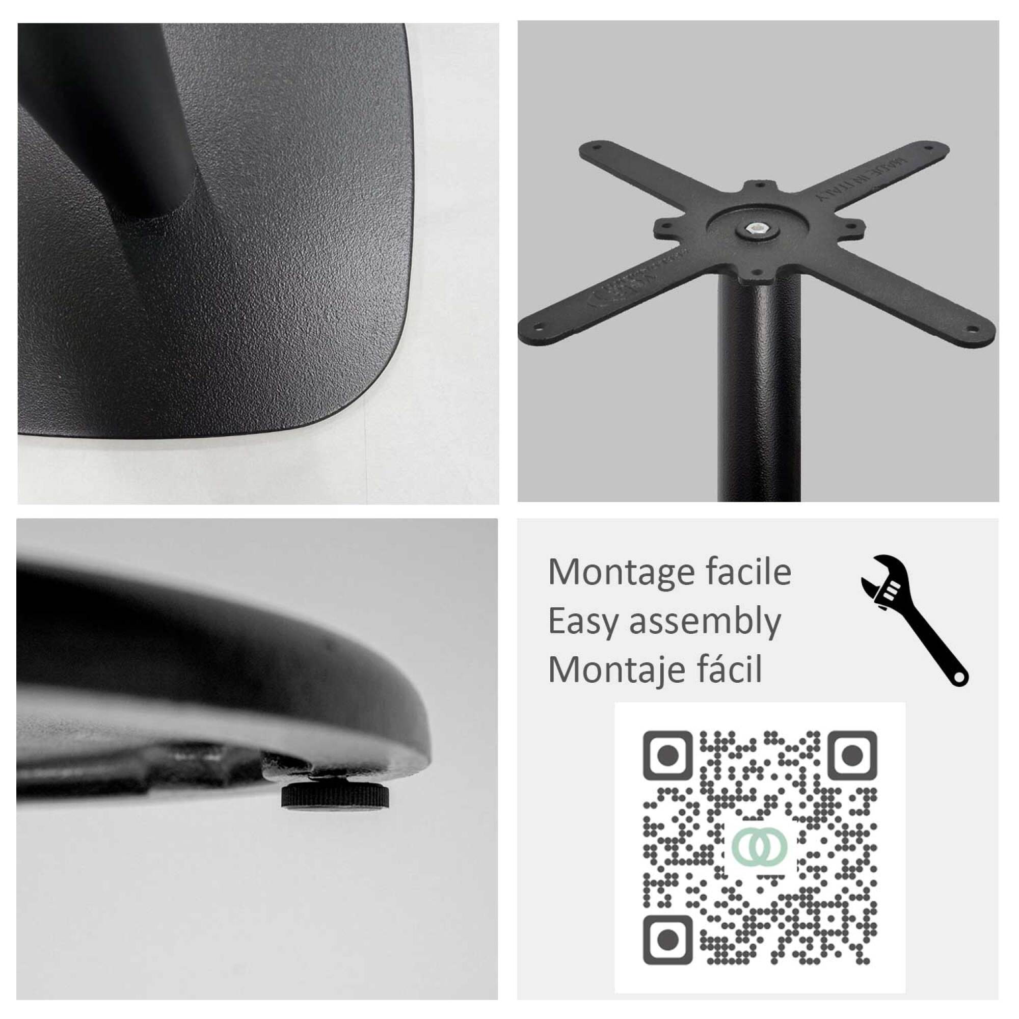 Piétement modèle Round noir