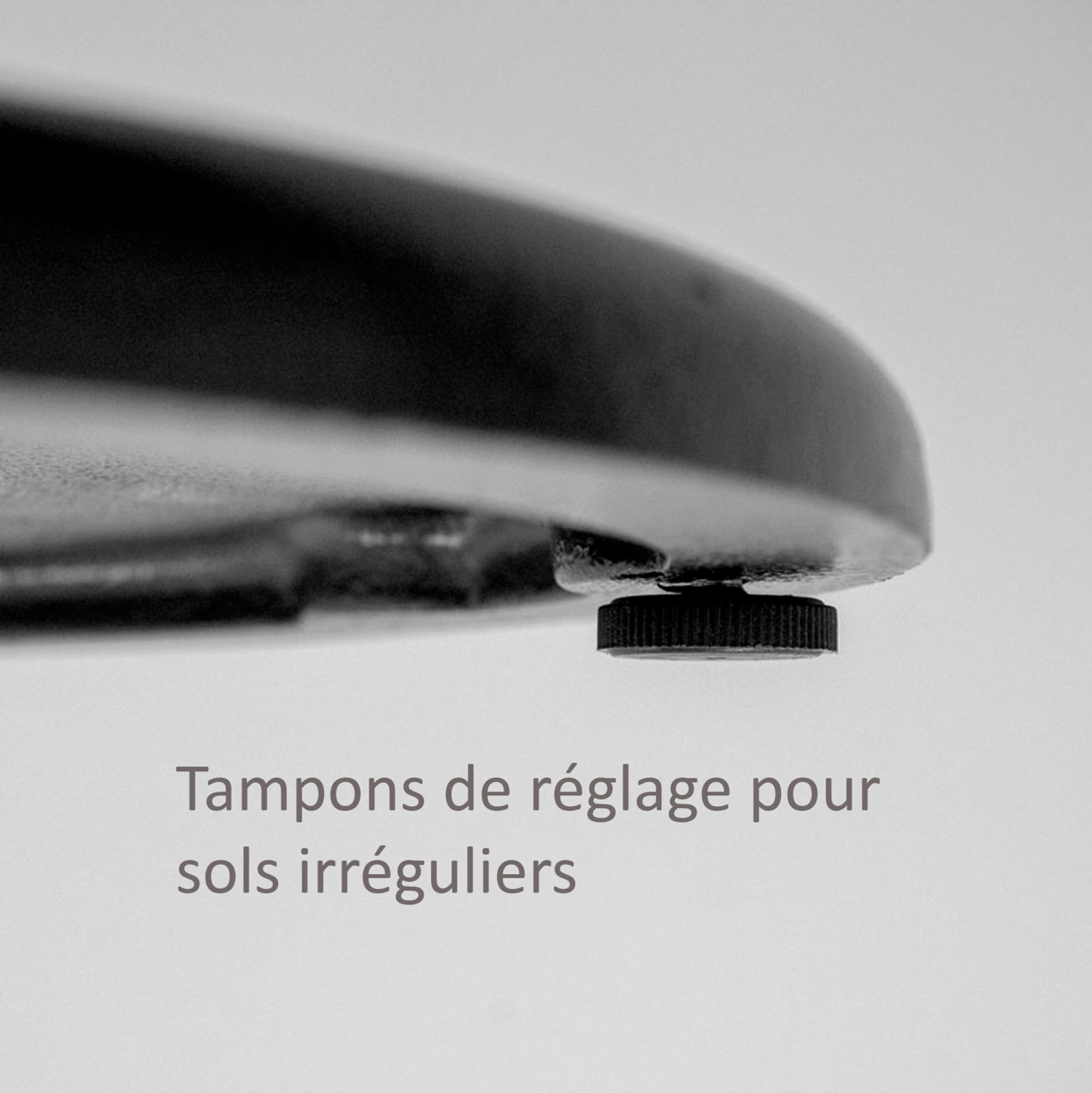 Piétement pour mange-debout h110cm modèle Rome noir