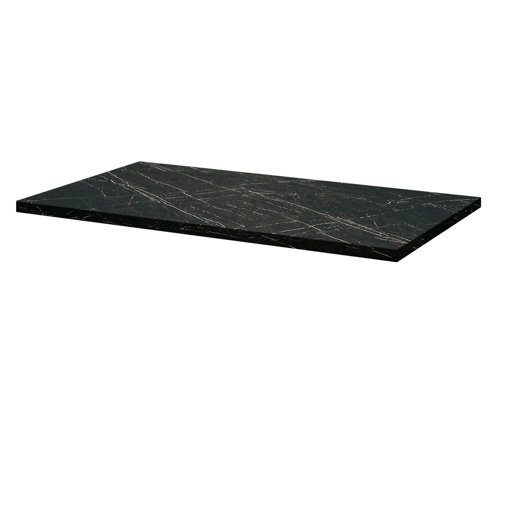 Plateau 110x70 decor marbre noir