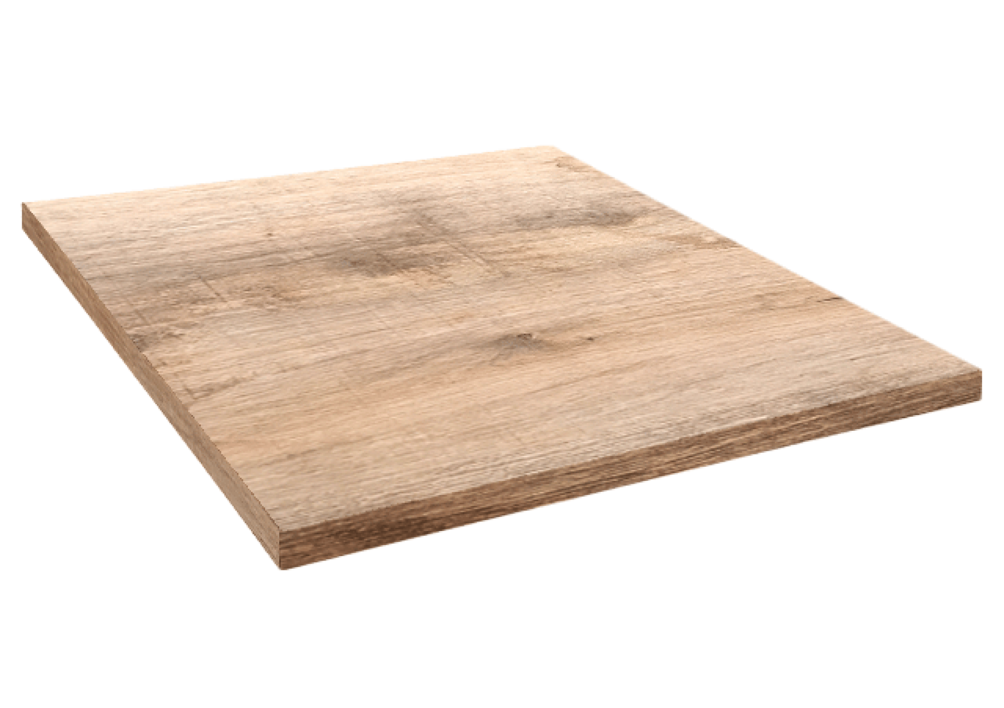 Plateau 70x70 decor tanin naturel