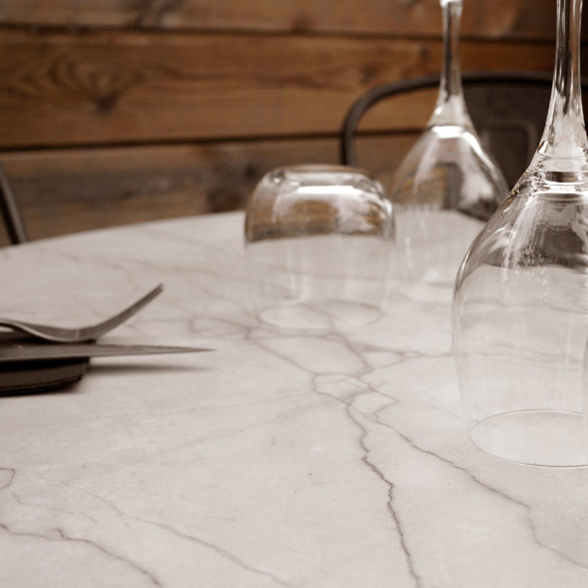 Plateau Ø120 decor marbre yule