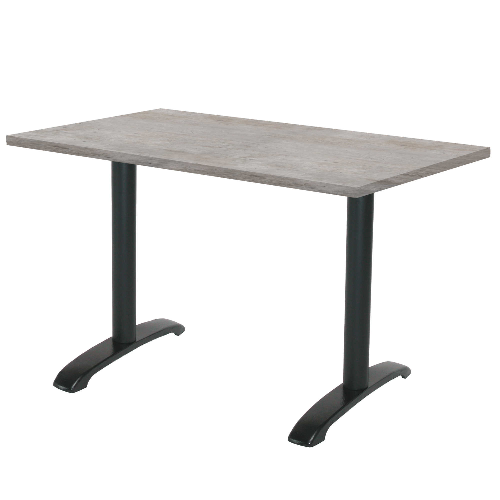 Table 120x70cm - modèle Bazila béton naturel