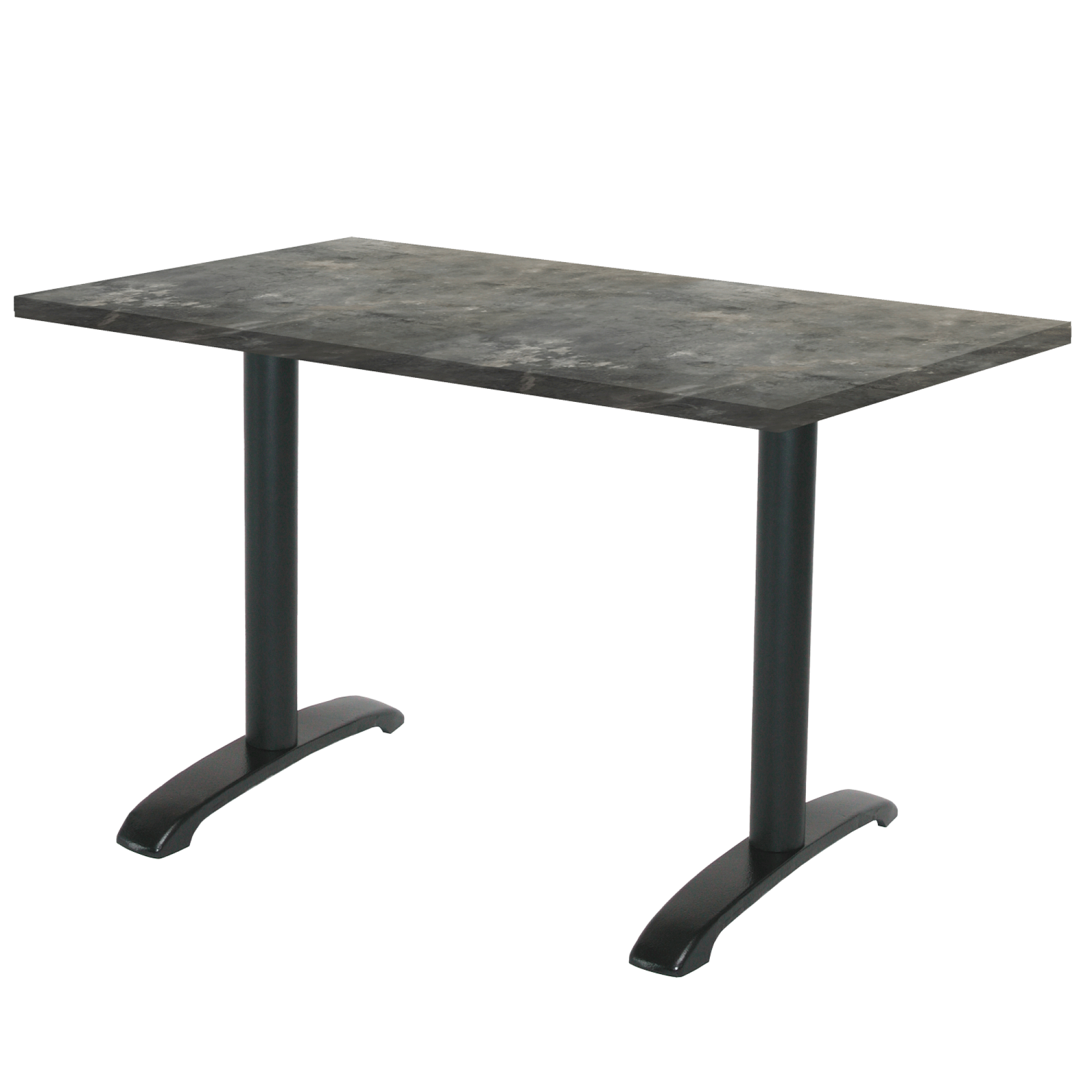 Table 120x70cm - modèle Bazila pierre métallisée