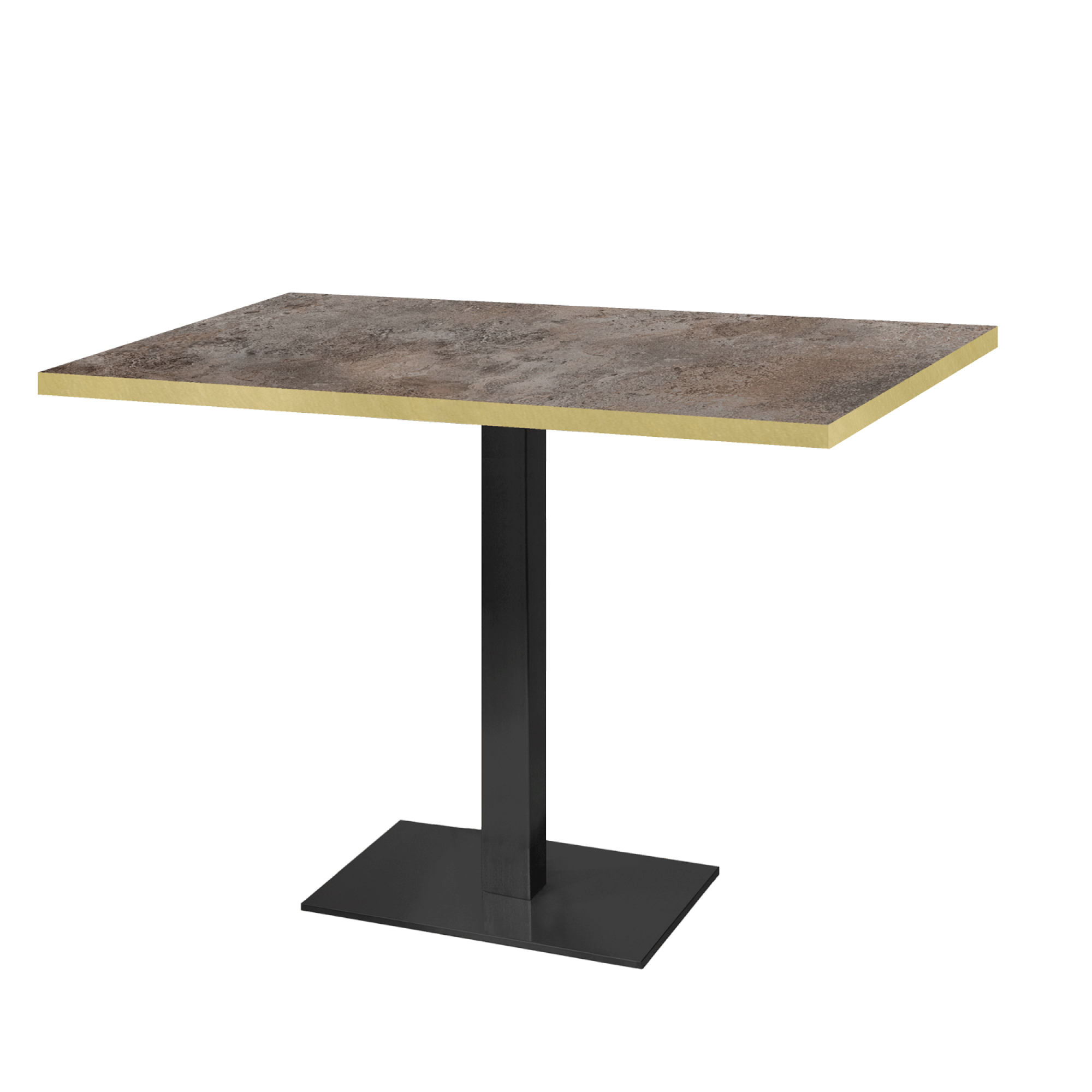 Table 120x70cm - modèle Milan caldeira chants laiton