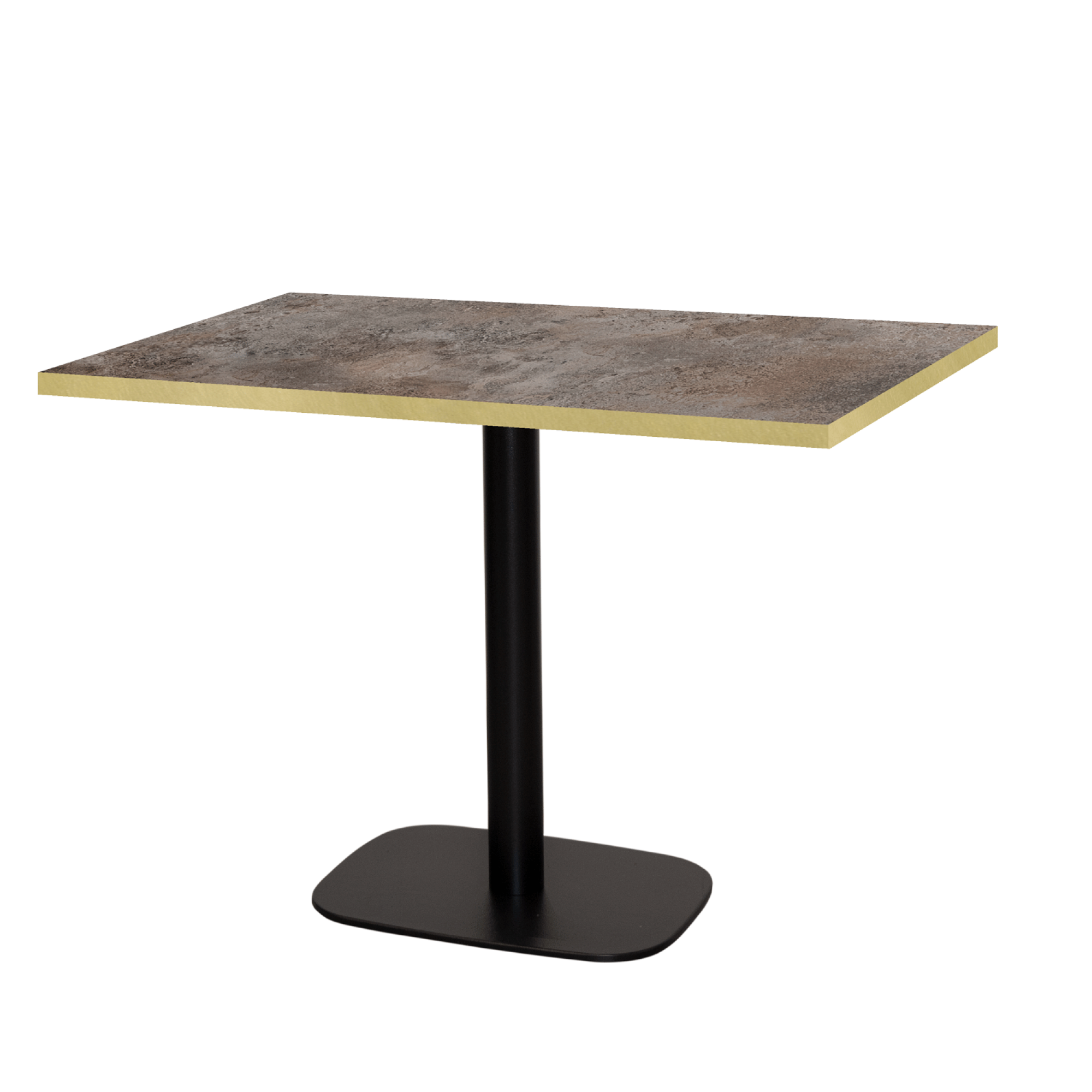 Table 120x70cm - modèle Round caldeira chants laiton