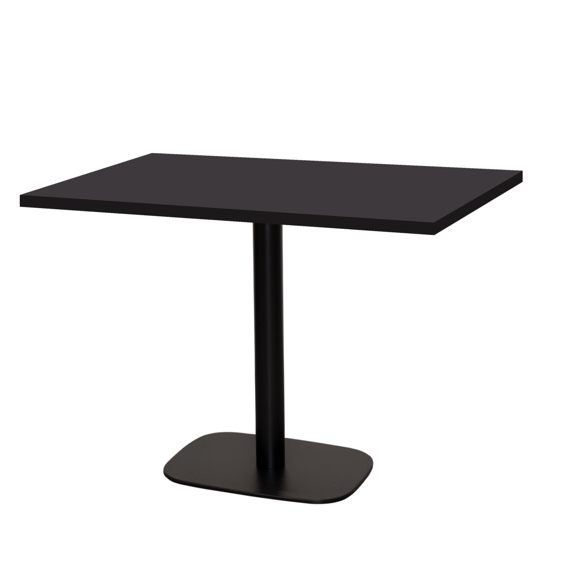 Table 120x70cm - modèle Round noir