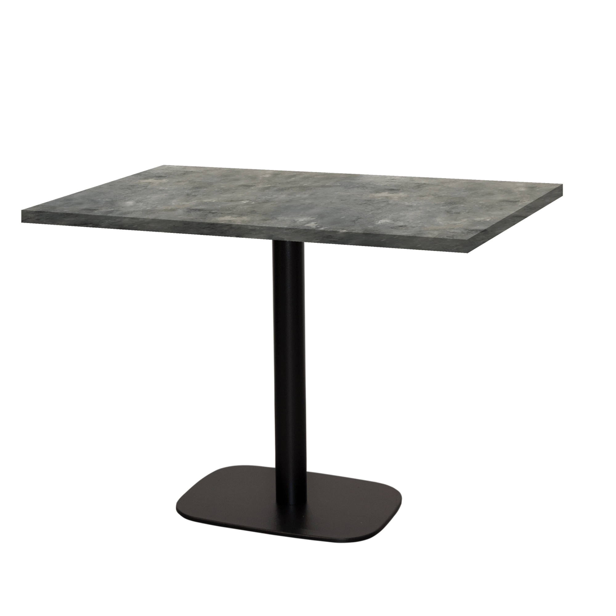 Table 120x70cm - modèle Round pierre métallisée