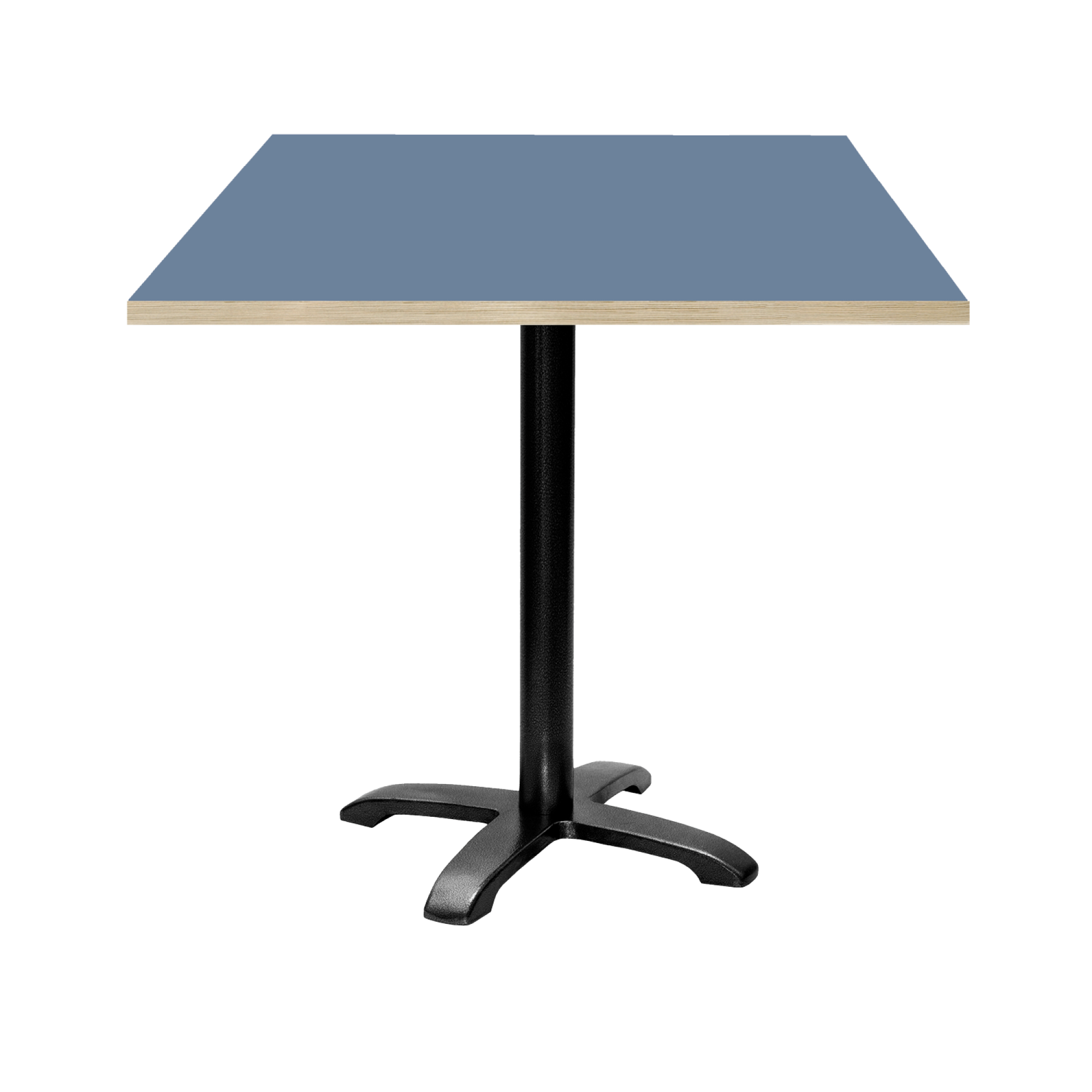 Table 70x70cm - modèle Bazila bleu note chants bois