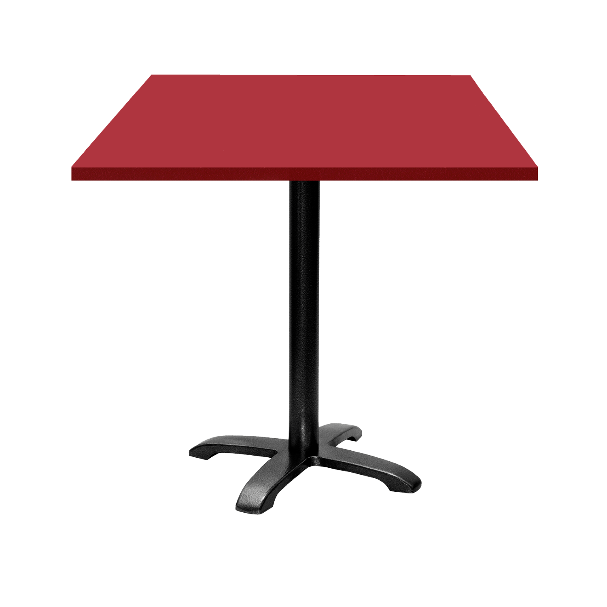 Table 70x70cm - modèle Bazila rouge