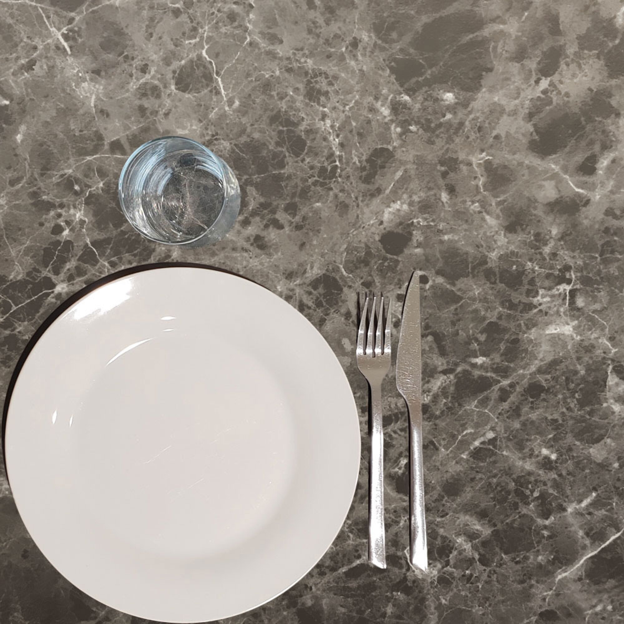 Table 70x70cm - modèle Milan marbre indra