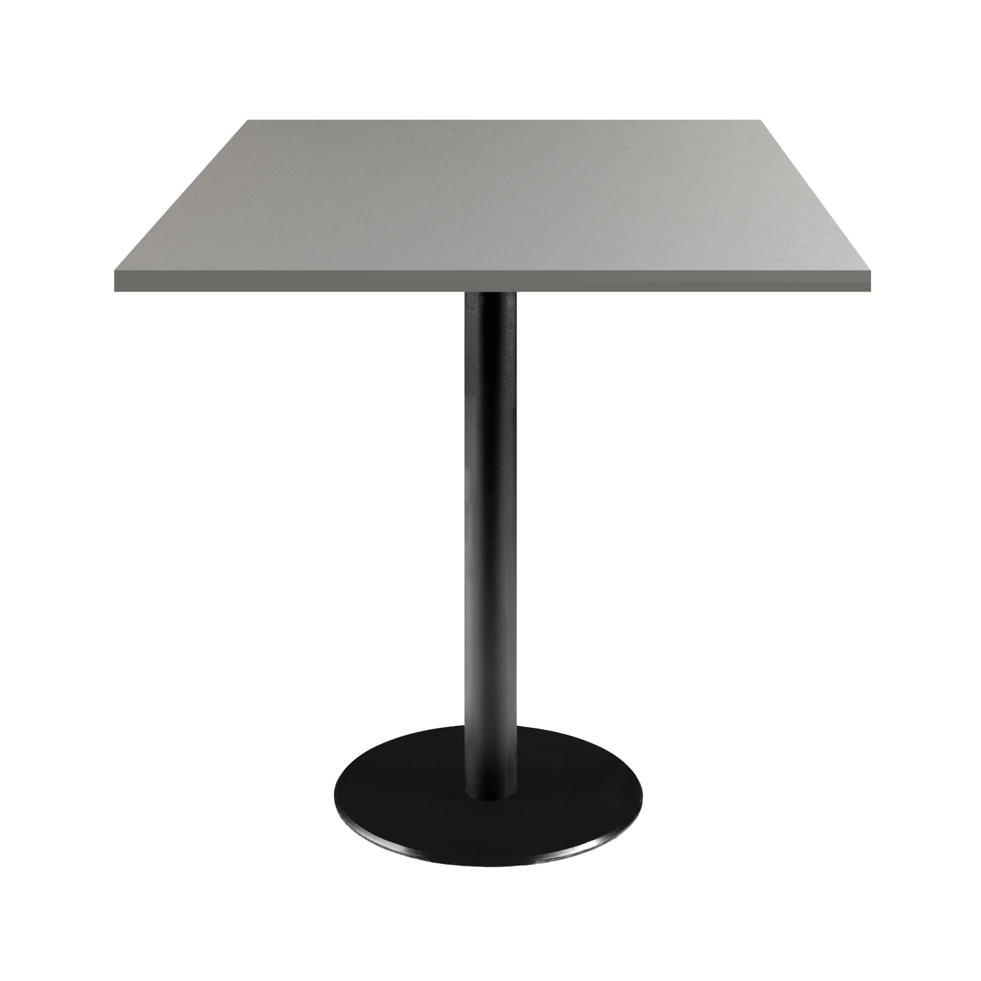 Table 70x70cm - modèle Rome gris metallisé