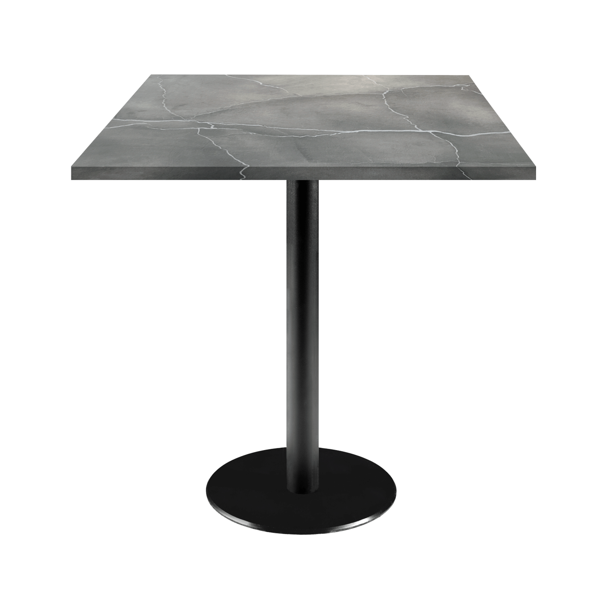 Table 70x70cm - modèle Rome marbré lune bleue