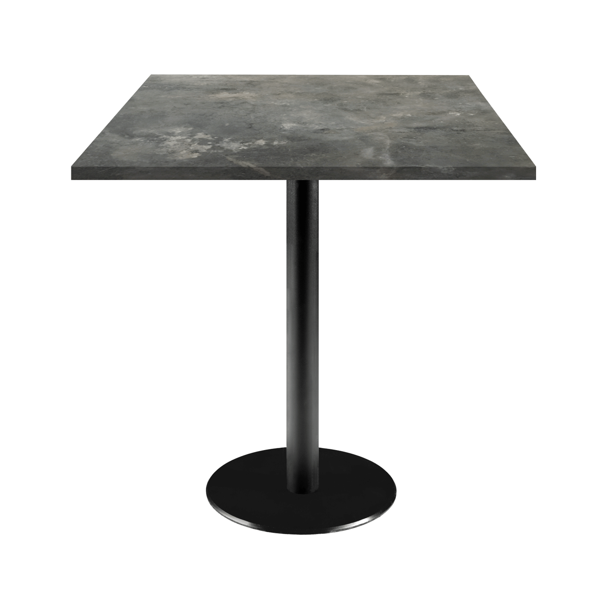Table 70x70cm - modèle Rome pierre métallisée
