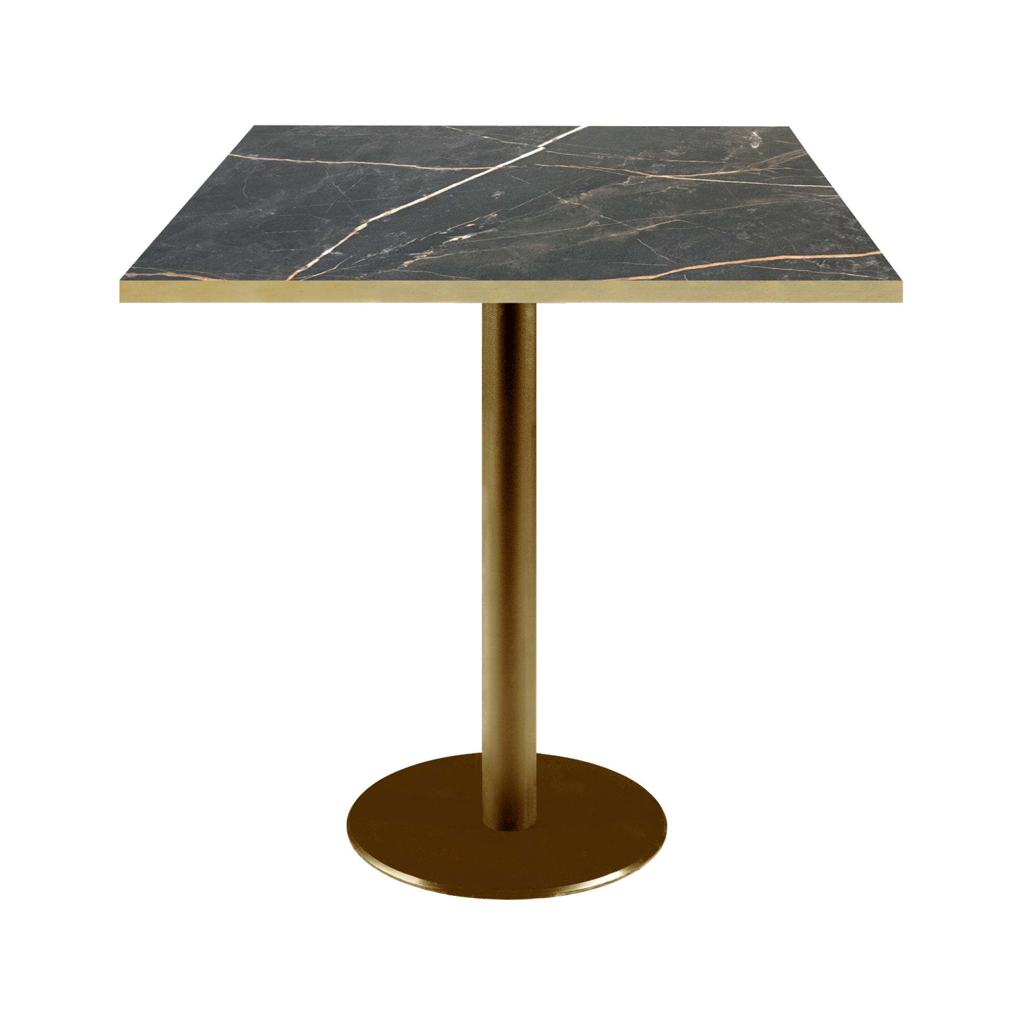 Table 70x70cm Rome bistrot marbre feu