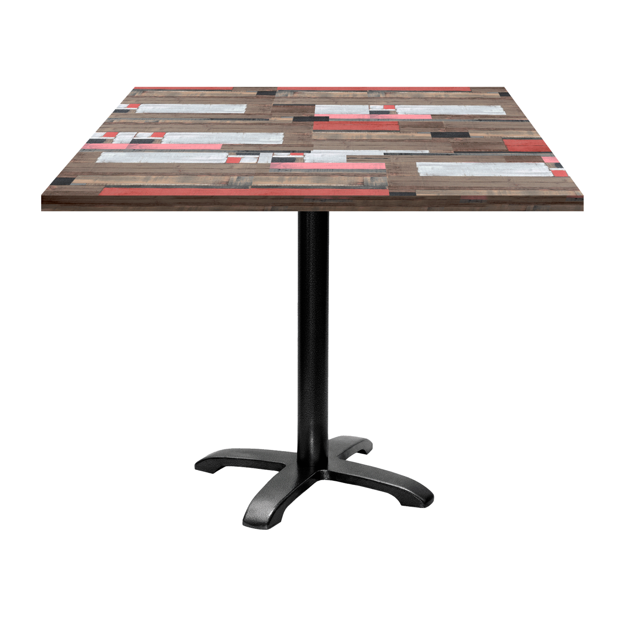 Table 90x90cm - modèle Bazila bois redden wood