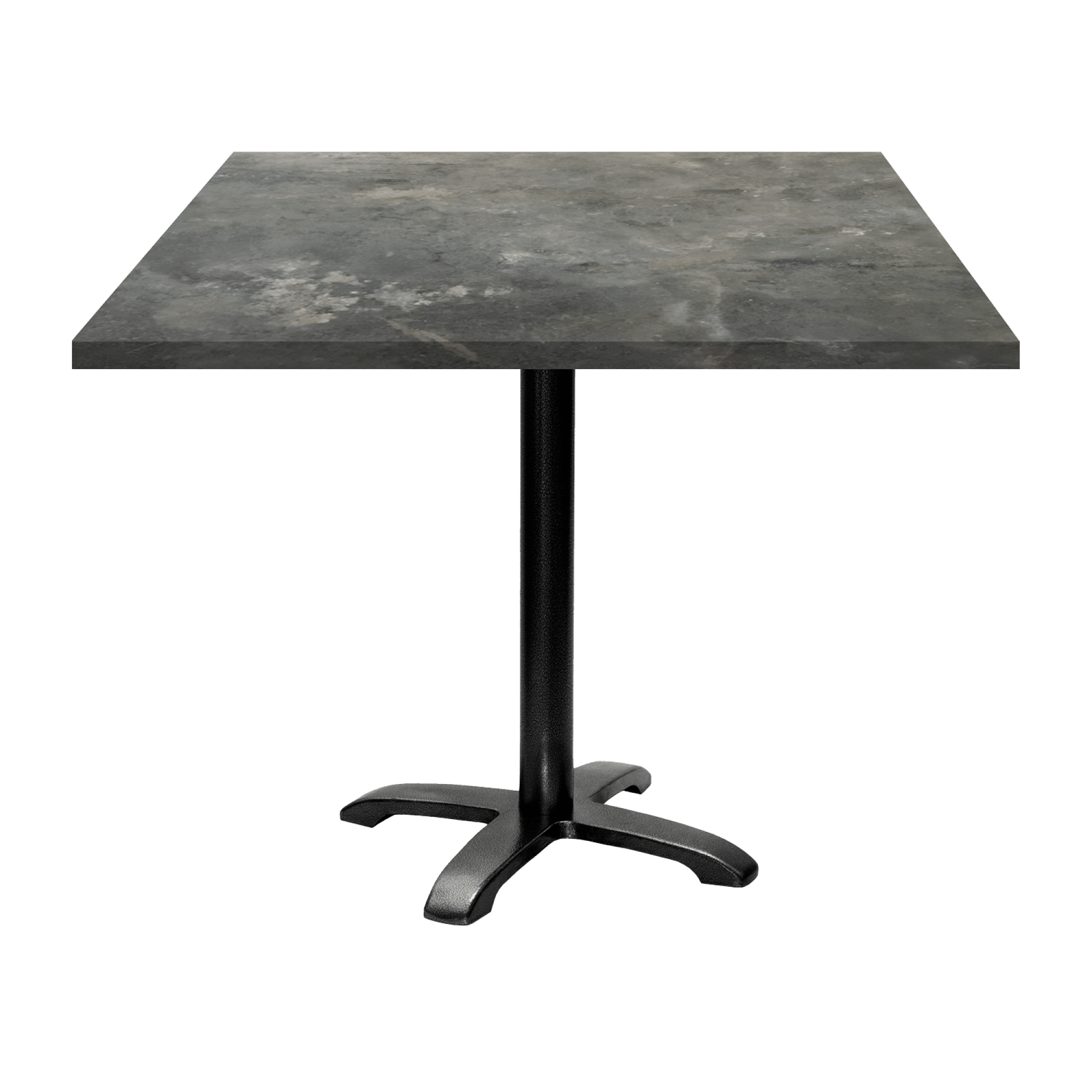 Table 90x90cm - modèle Bazila pierre métallisée