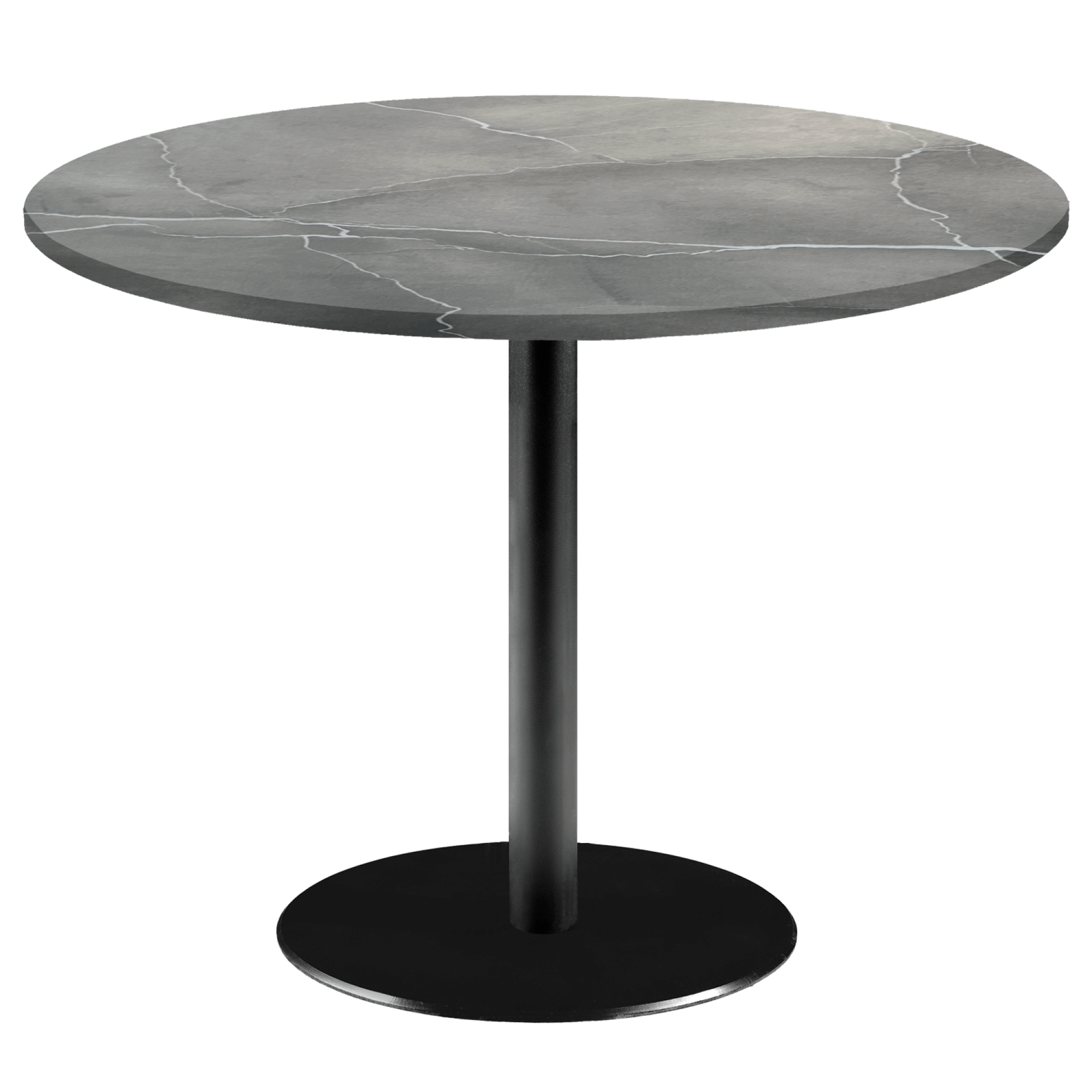 Table Ø120cm - modèle Rome marbré lune bleue