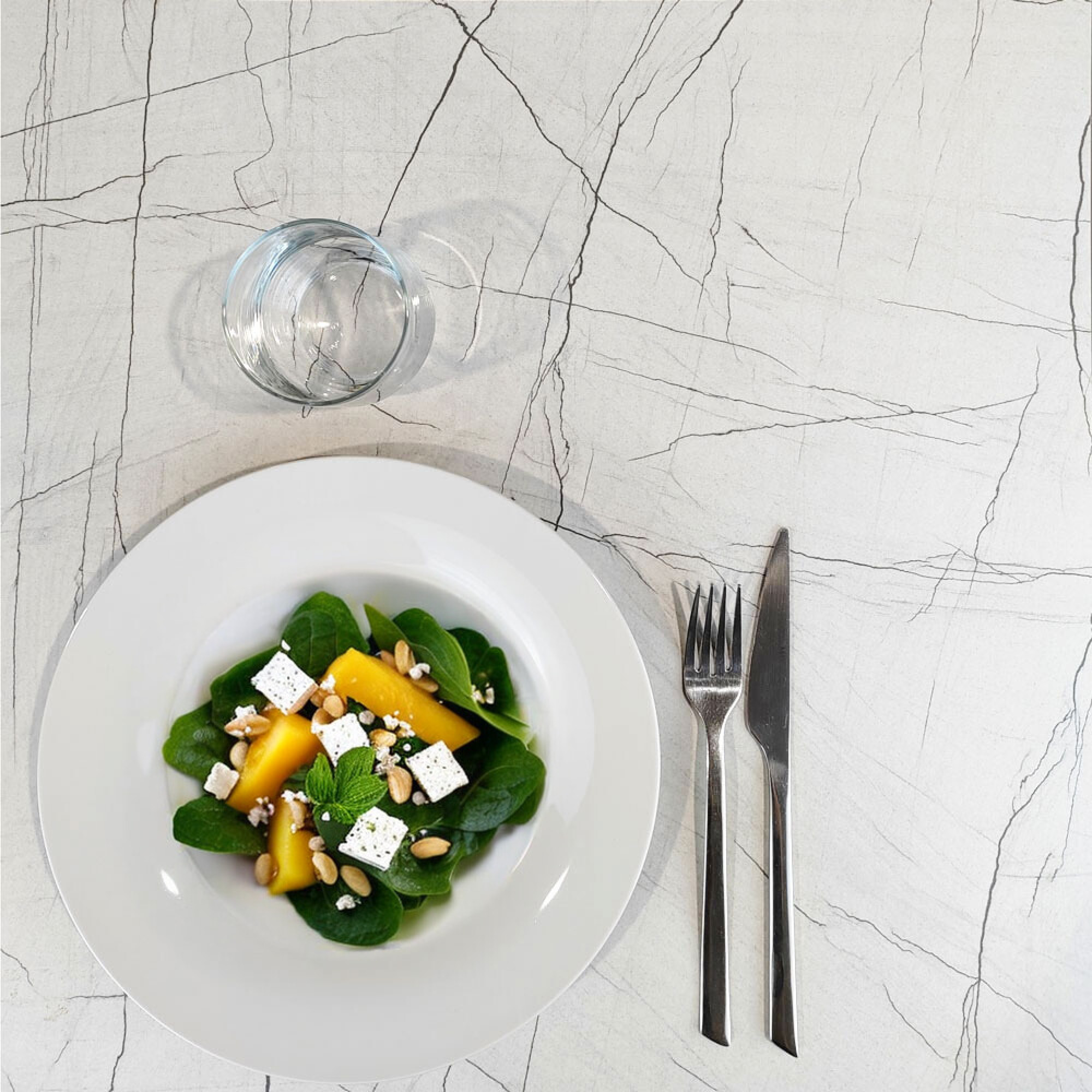 Table Ø120cm - modèle Rome marbre maia