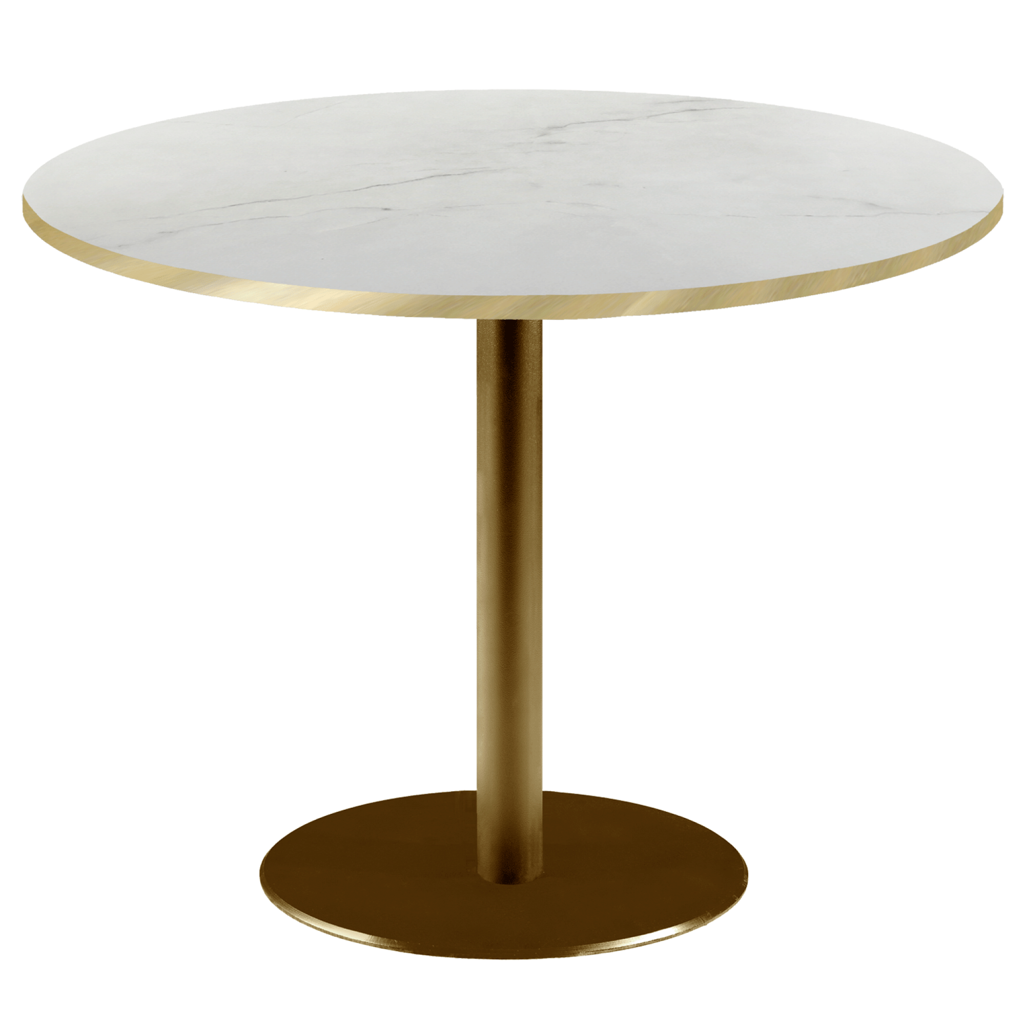 Table Ø120cm Rome bistrot marbre translucide