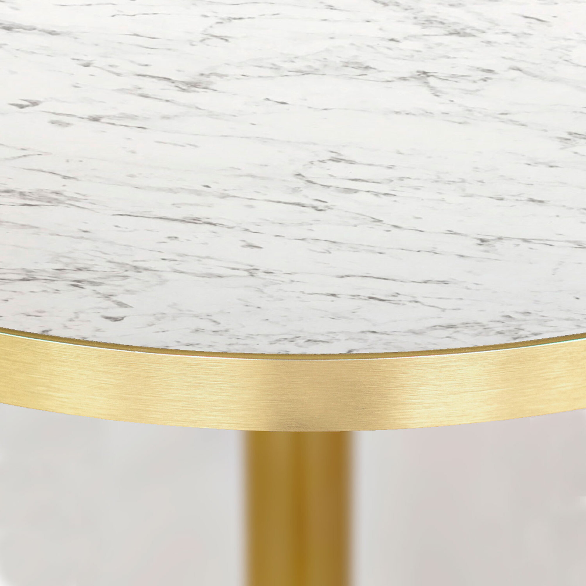 Table Ø120cm Rome bistrot marbre veiné