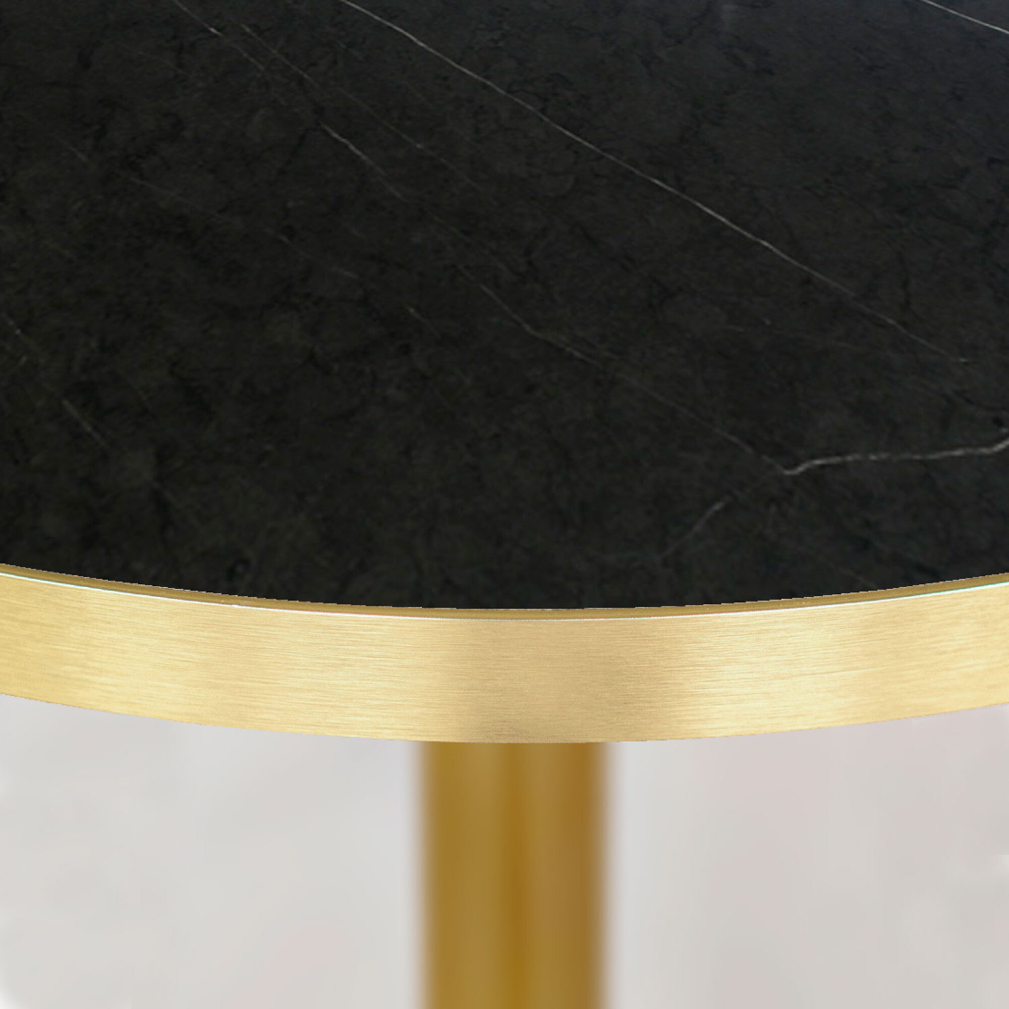 Table Ø120cm Rome bistrot pierre noire