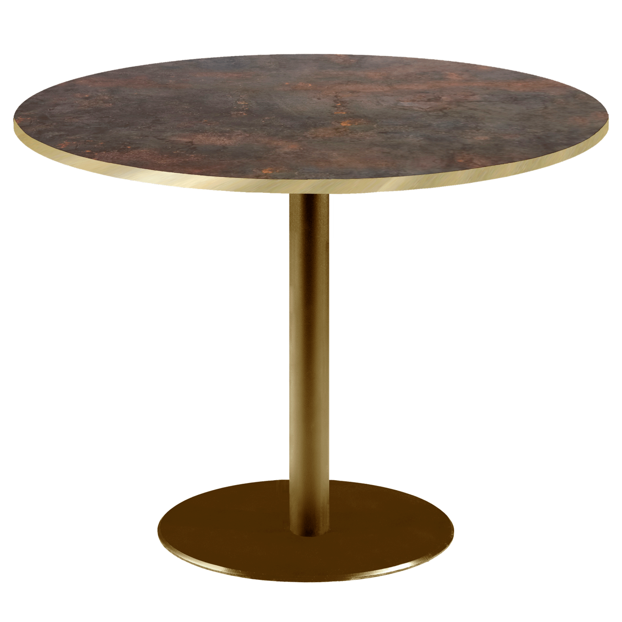 Table Ø120cm Rome bistrot rouille