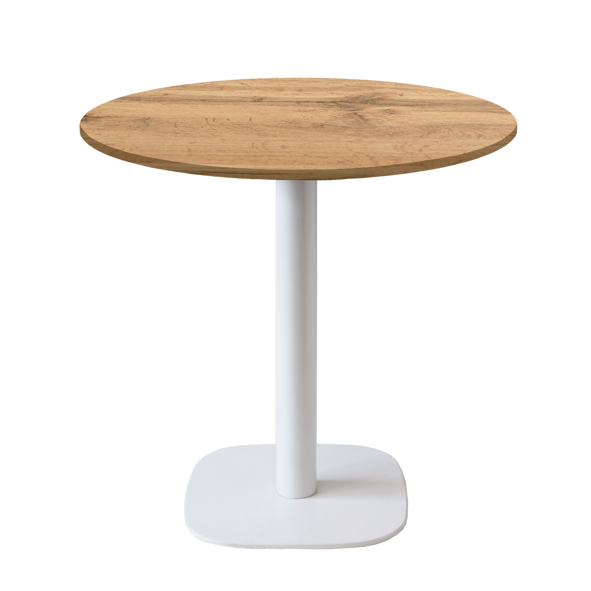 Table Ø70cm - modèle Round blanc chene armor