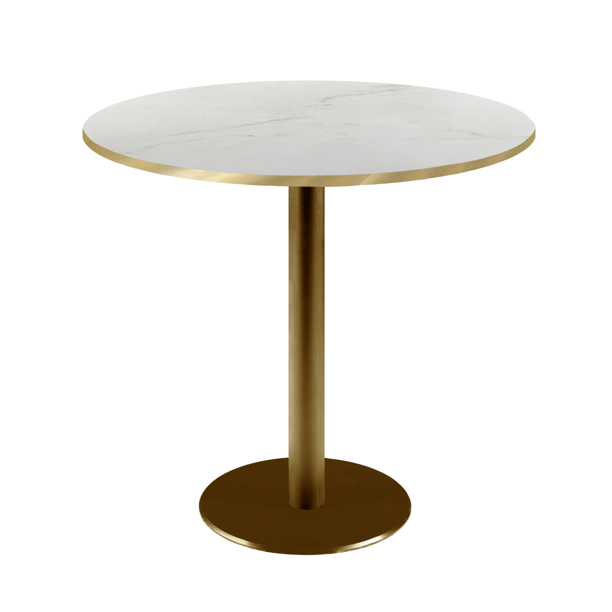 Table Ø70cm Rome bistrot marbre translucide