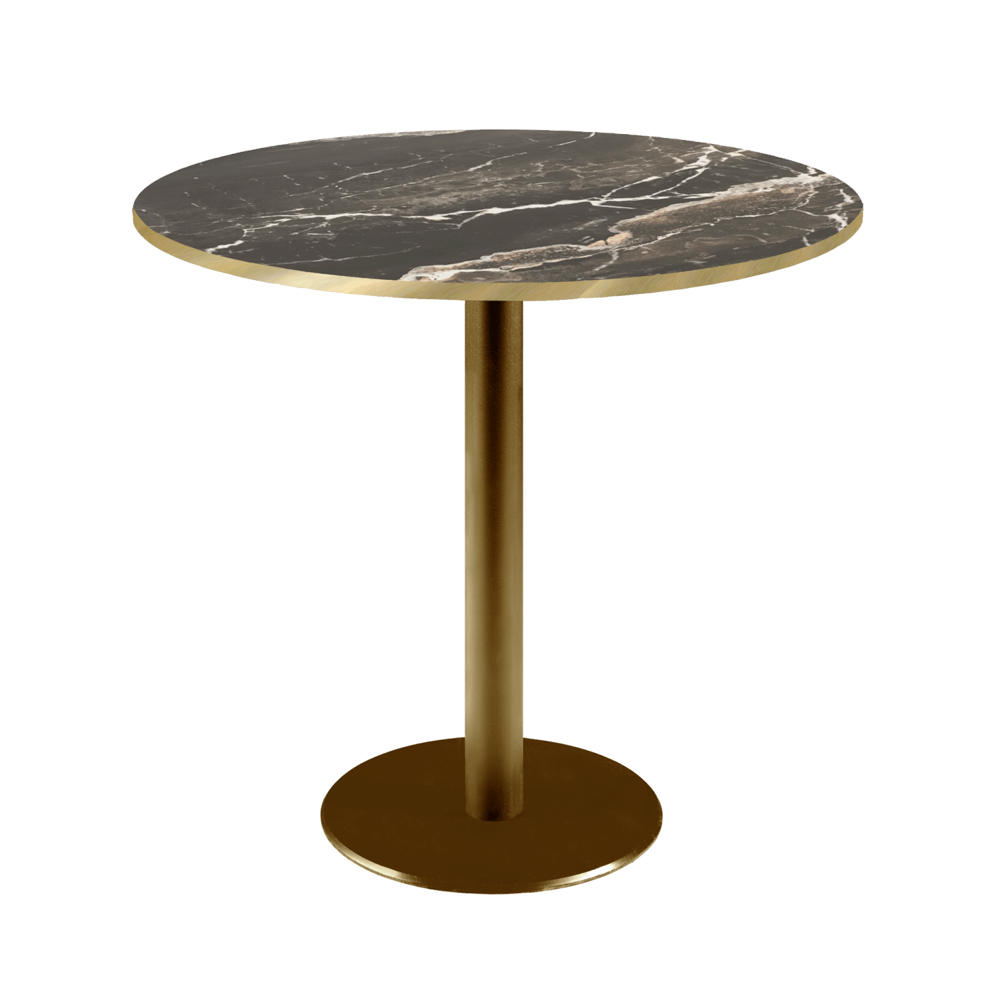 Table Ø70cm Rome bistrot marbre veiné