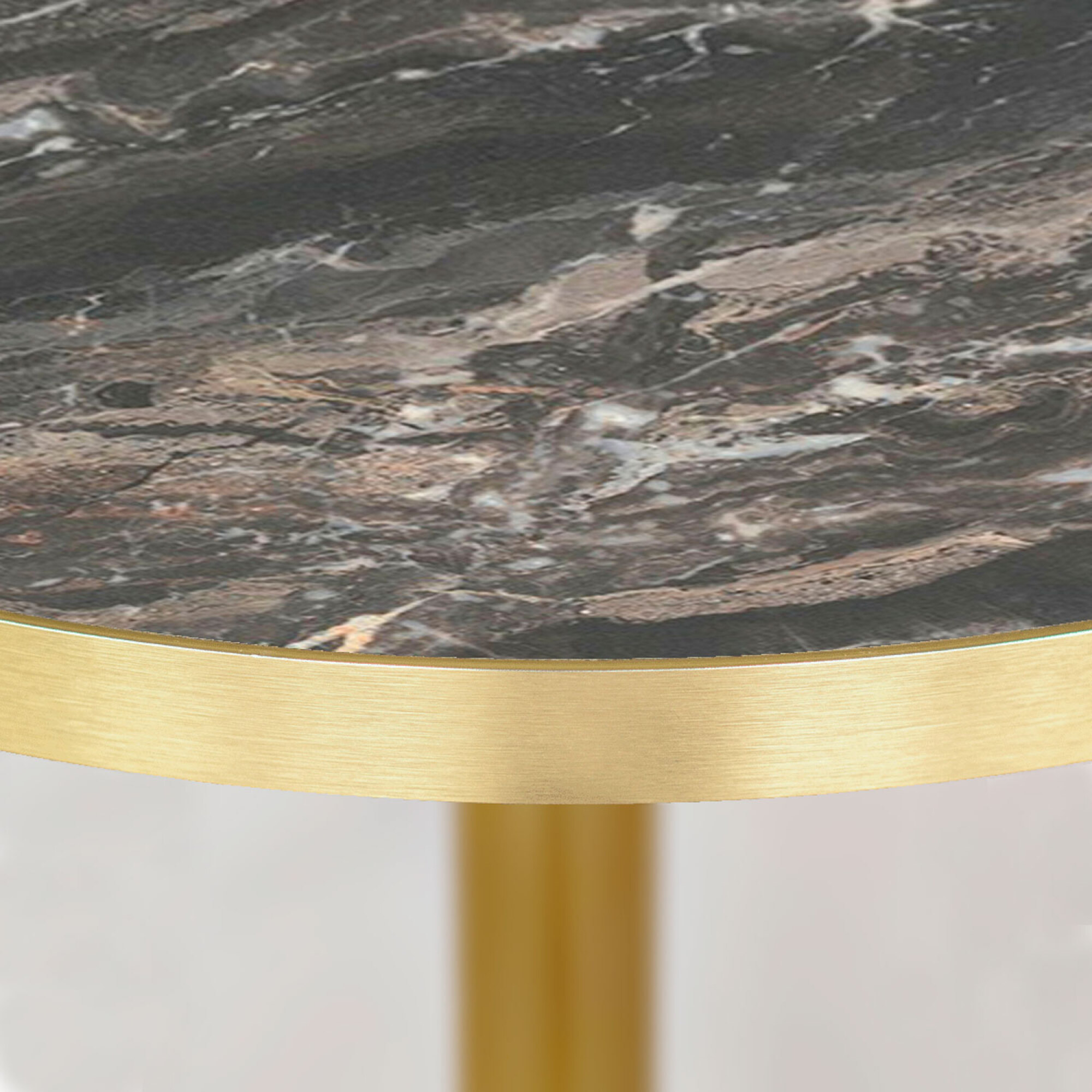 Table Ø70cm Rome bistrot marbre veiné