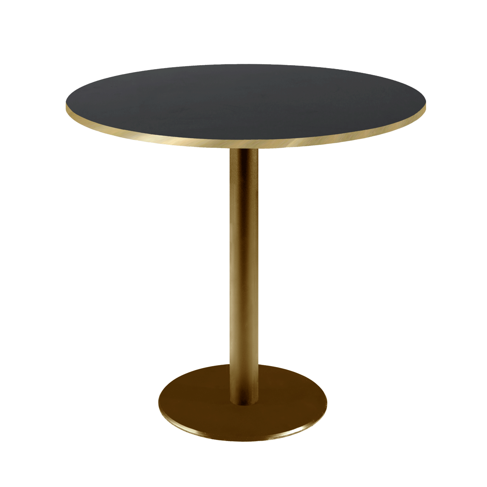 Table Ø70cm Rome bistrot noire