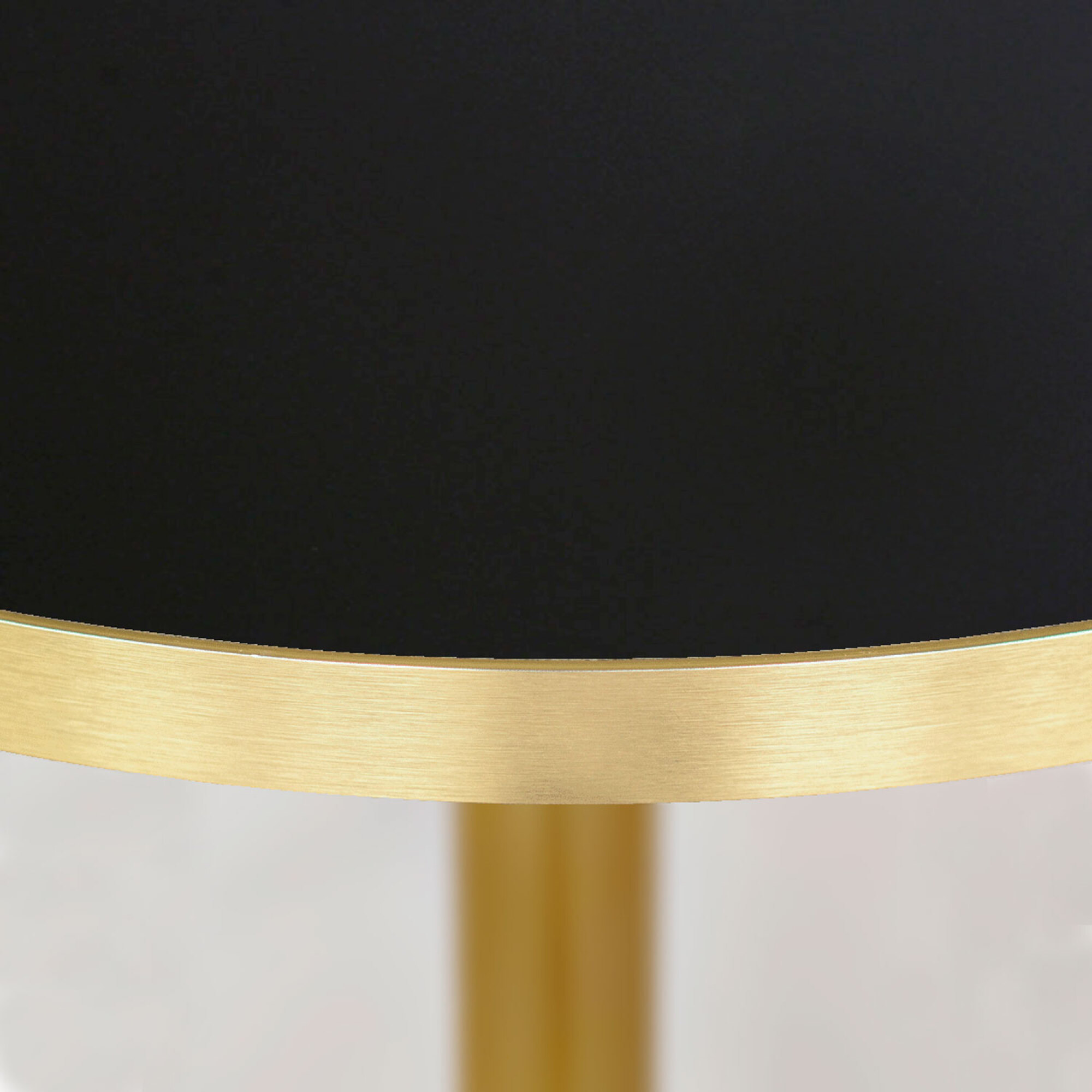 Table Ø70cm Rome bistrot noire